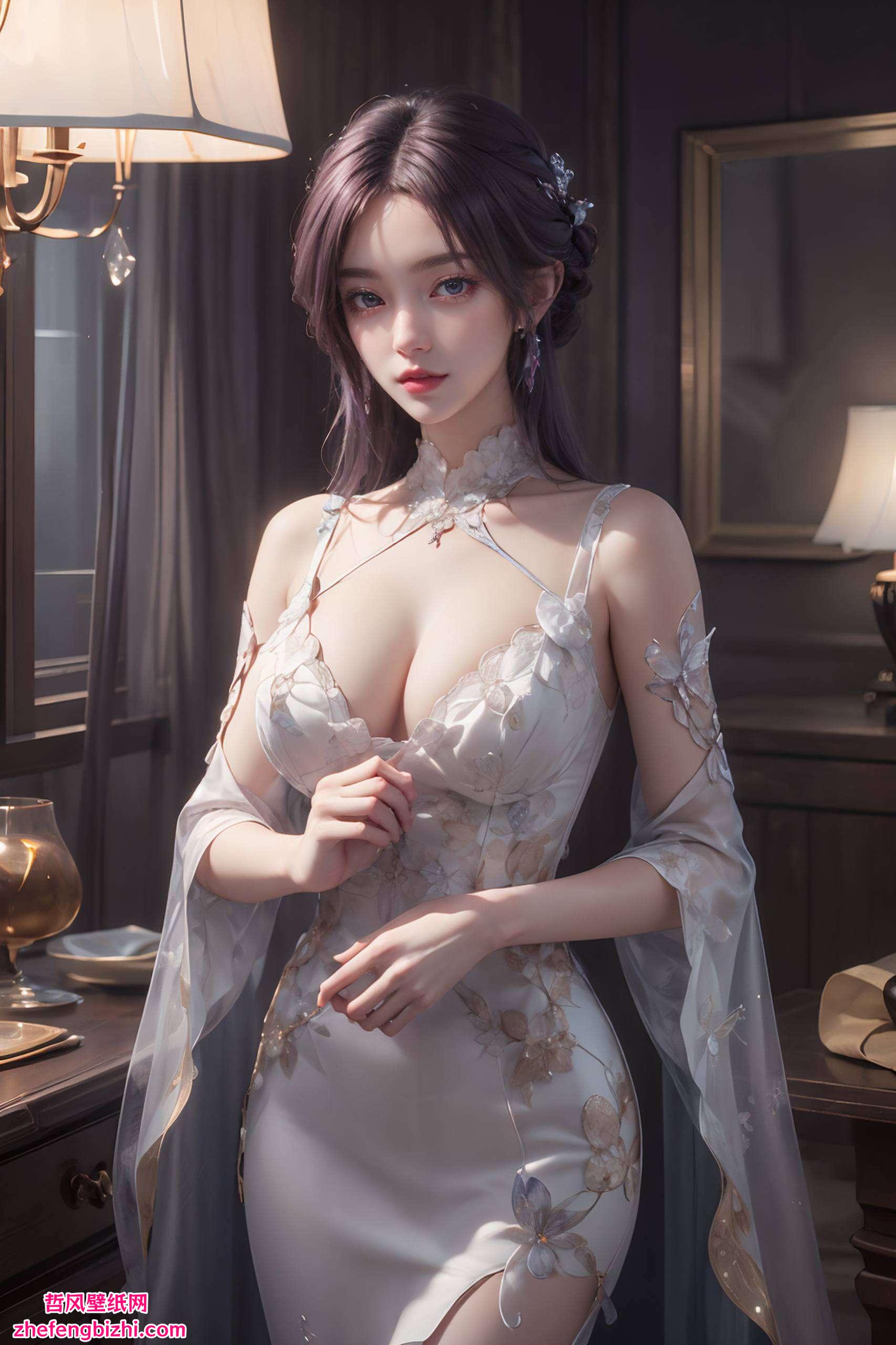 而她那独特的气质如同置身国漫的梦幻世界