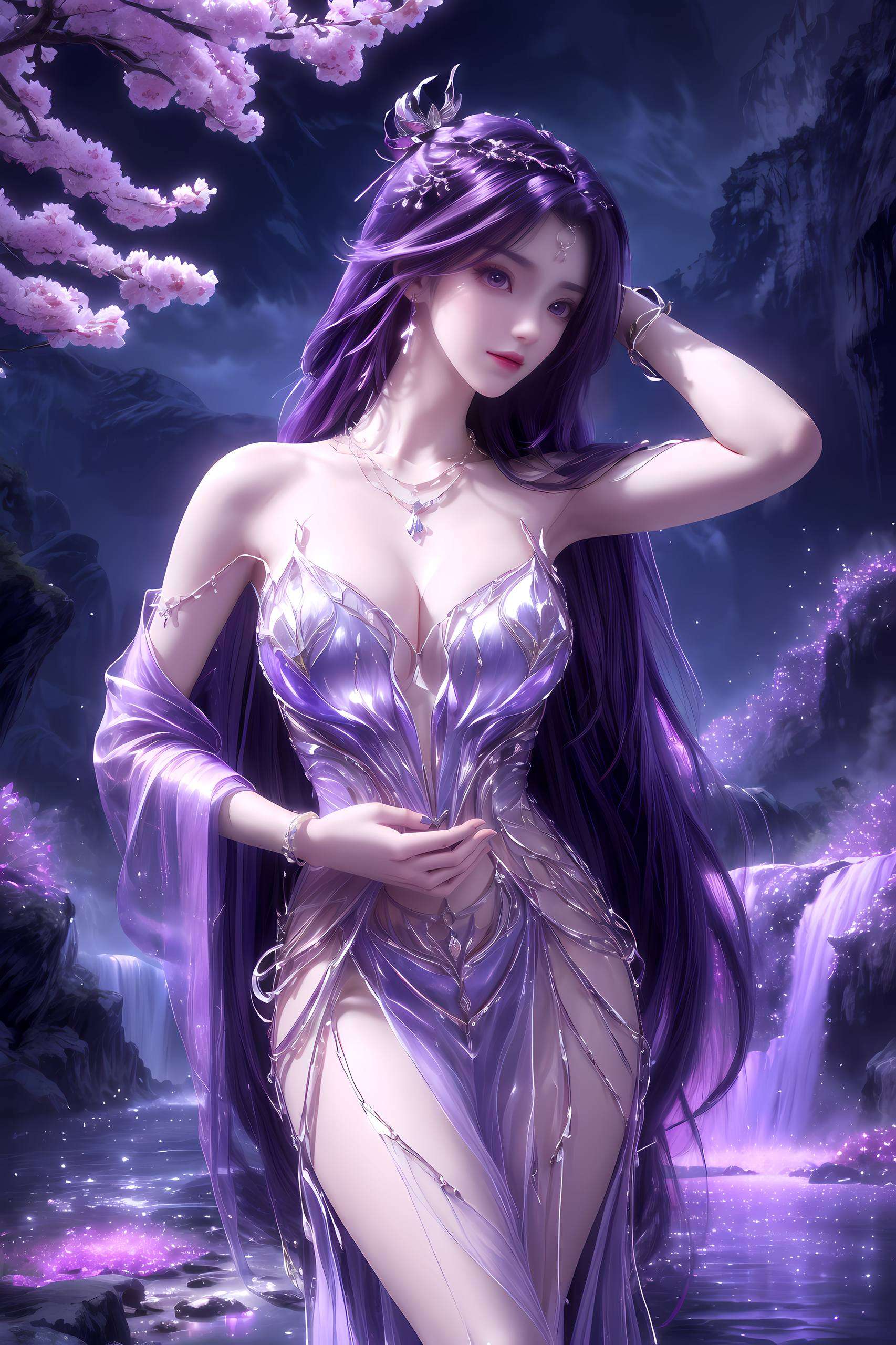 说她是一幅高清美丽图片壁纸不仅仅是存在于二次元世界的梦幻