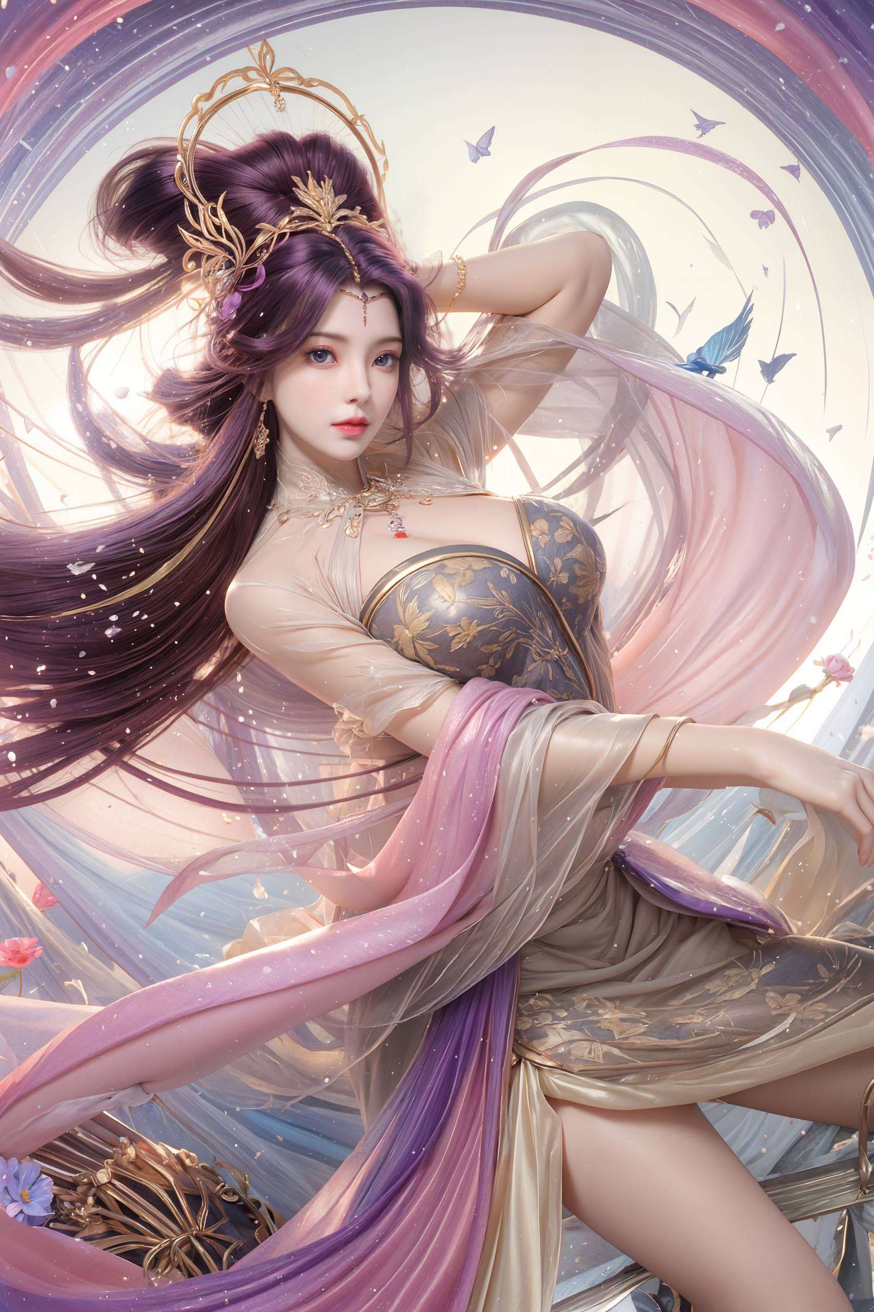 她是完美世界里的绝世美女让人不禁为之倾倒