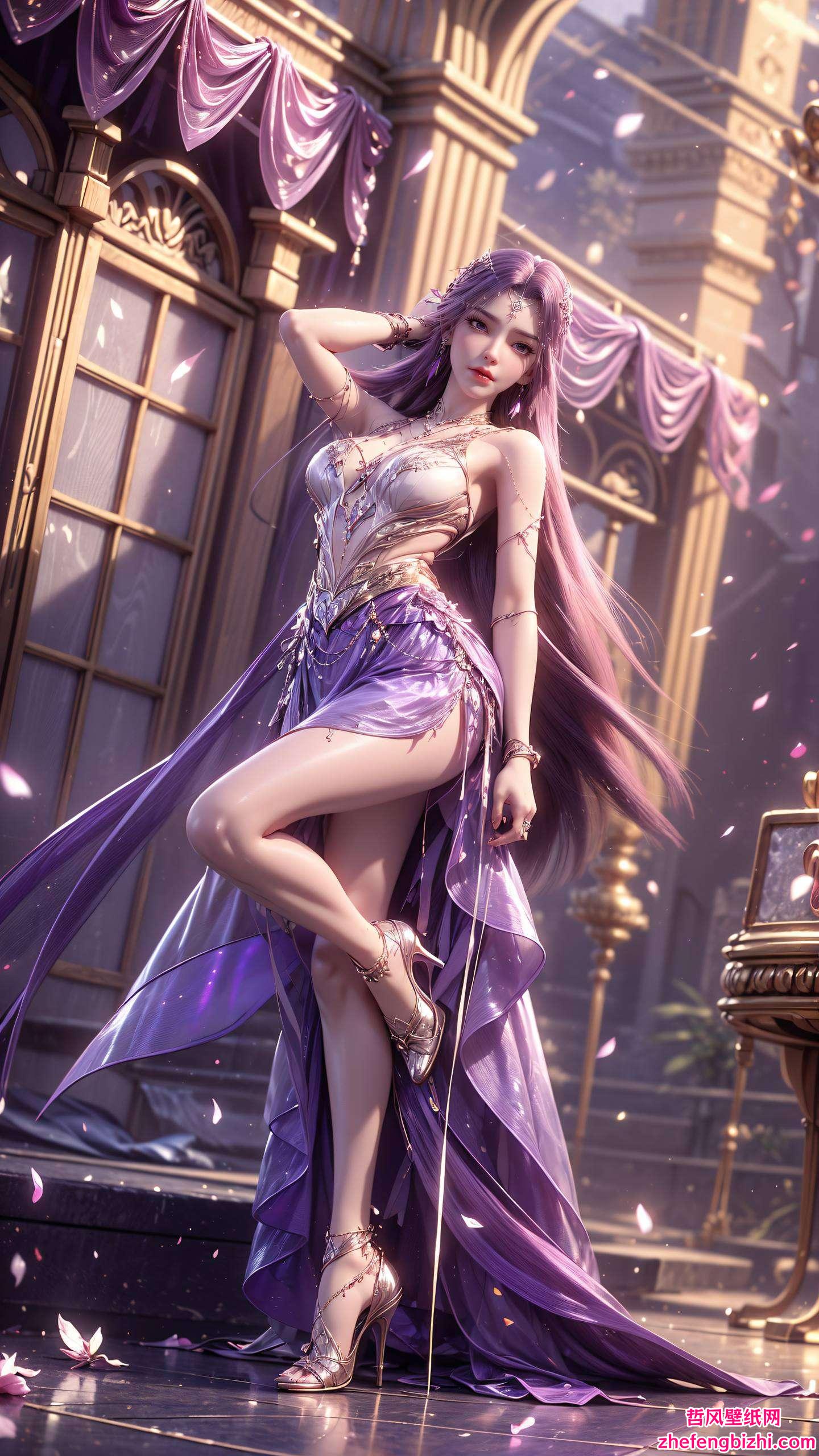 让你的电脑瞬间变成梦幻仙境吧！🌟🎉🌸让人一见倾心！快来抱走这款国漫女神的高清壁纸