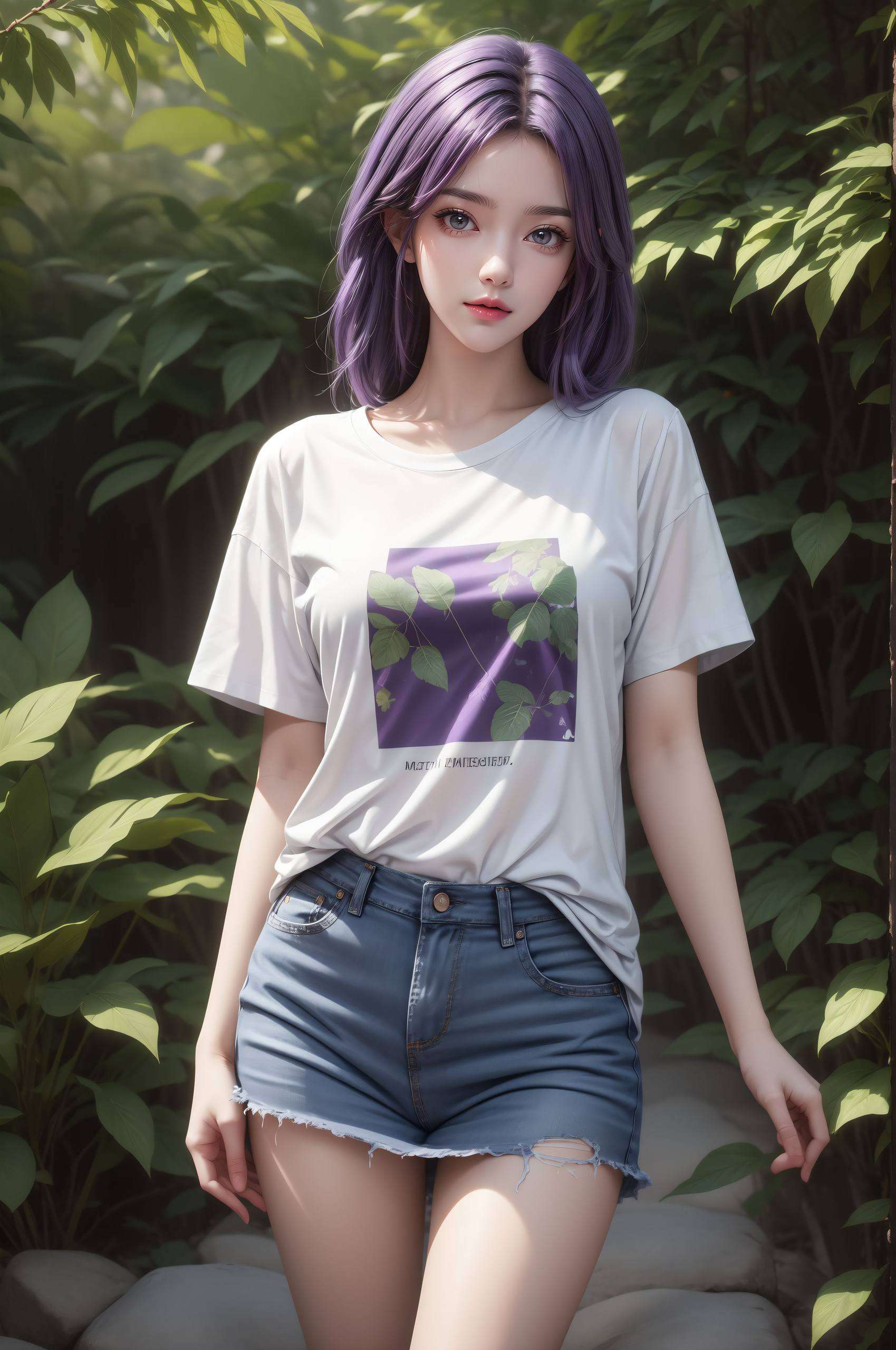 还带着一丝小调皮让人忍不住心动呢！快来感受一下云曦女神的玄幻魅力吧