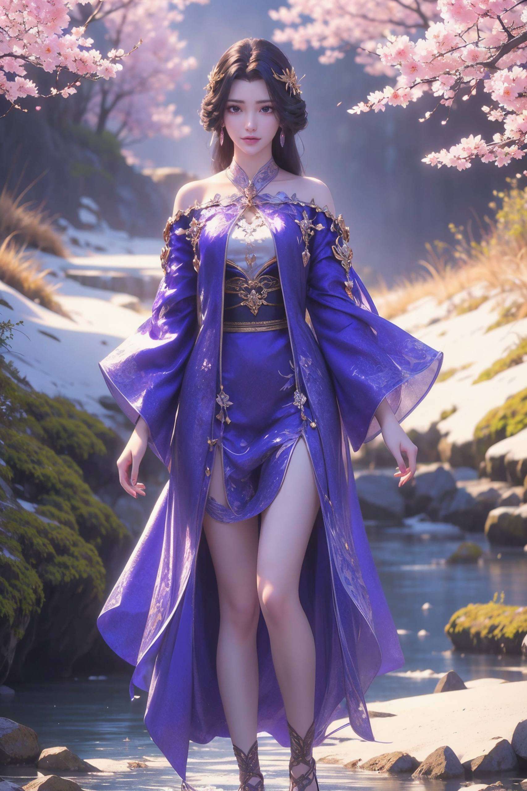 她们从各个动漫世界穿越而来或优雅大方