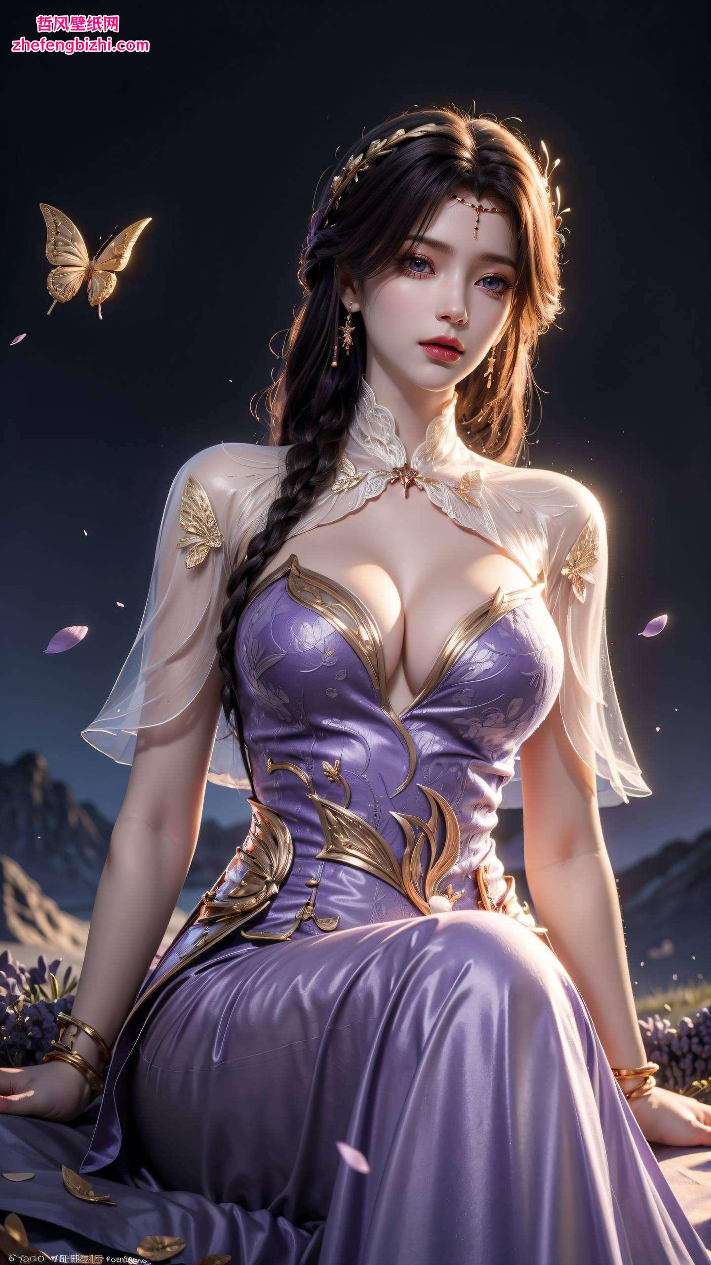 百断山的云曦如同一位来自神秘世界的国漫女神这些免费分享的可爱壁纸