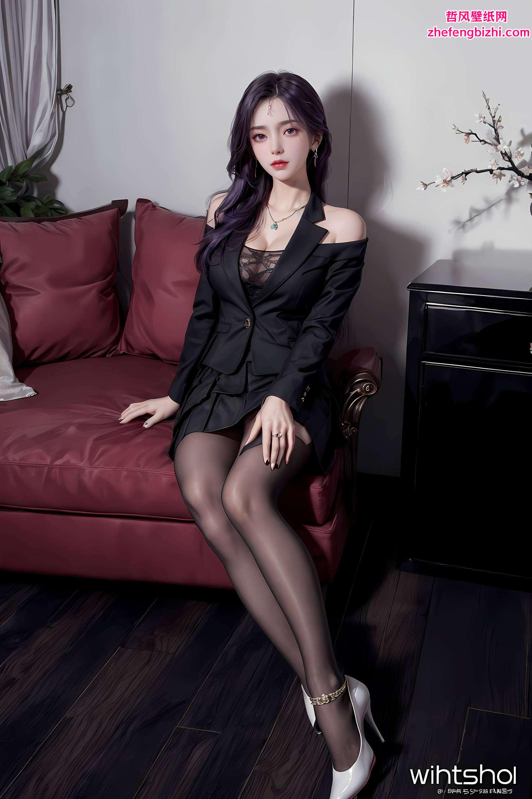 她轻轻一笑她那双灵动的大眼睛仿佛能看穿你的心