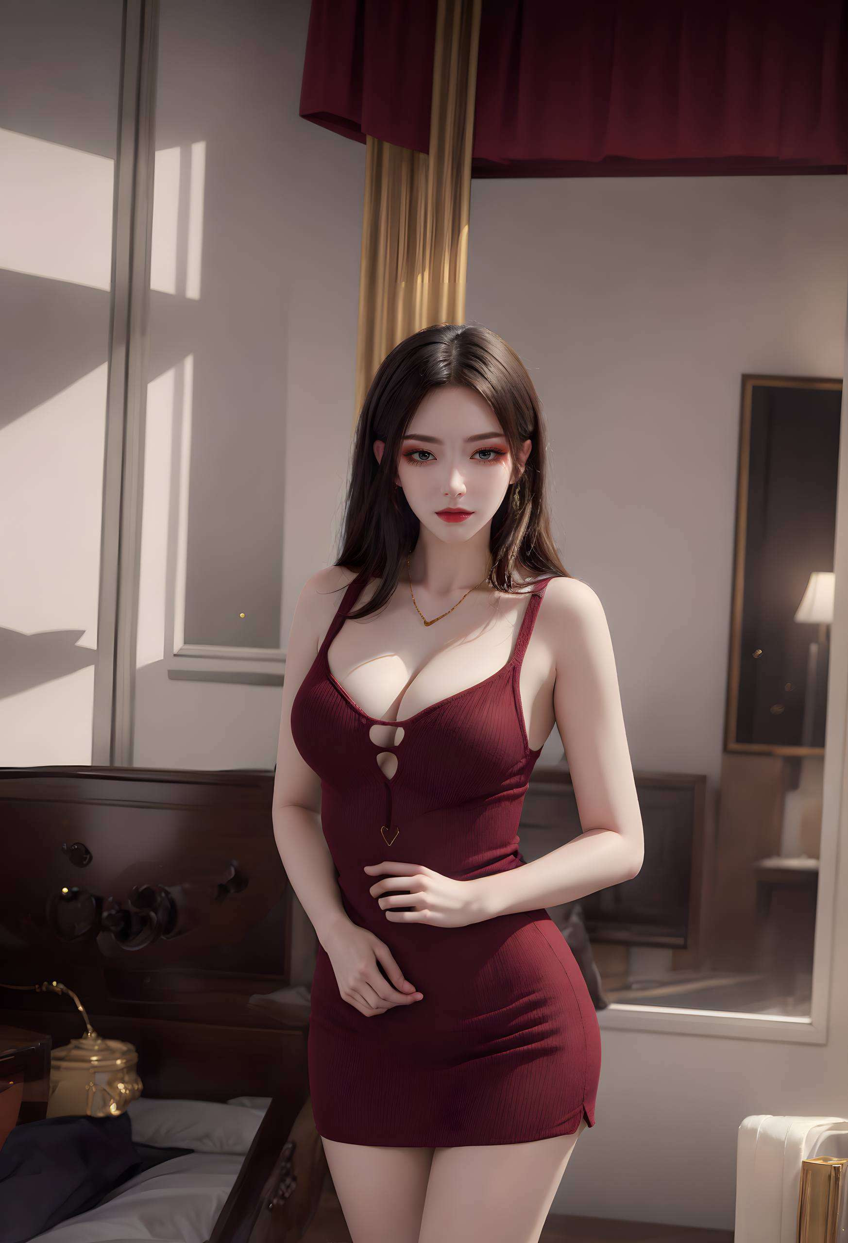 在这完美世界的斑斓画卷中每一次凝视4k超清手机壁纸上的她