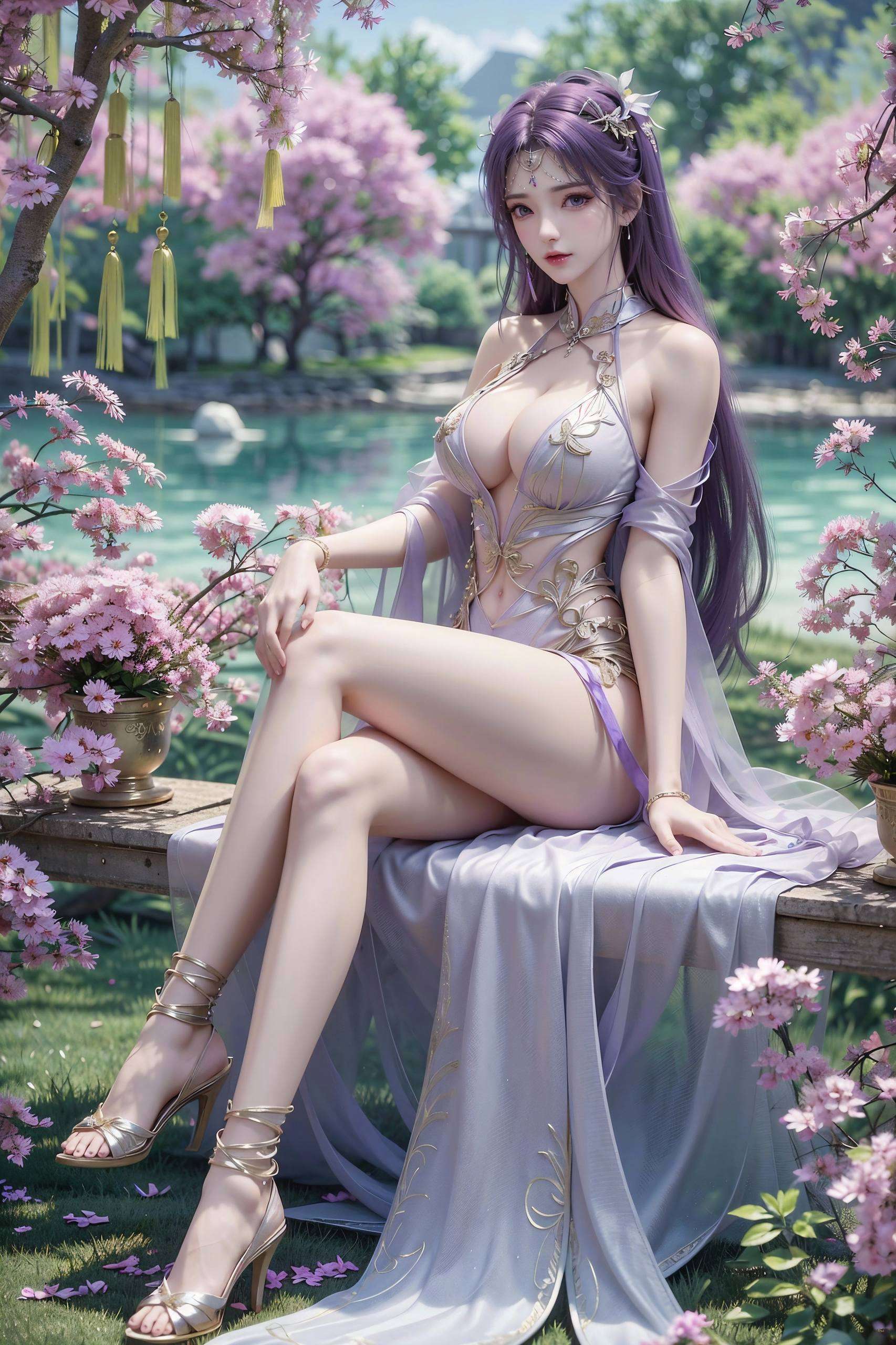 让人不禁驻足欣赏宛如国漫中的女神