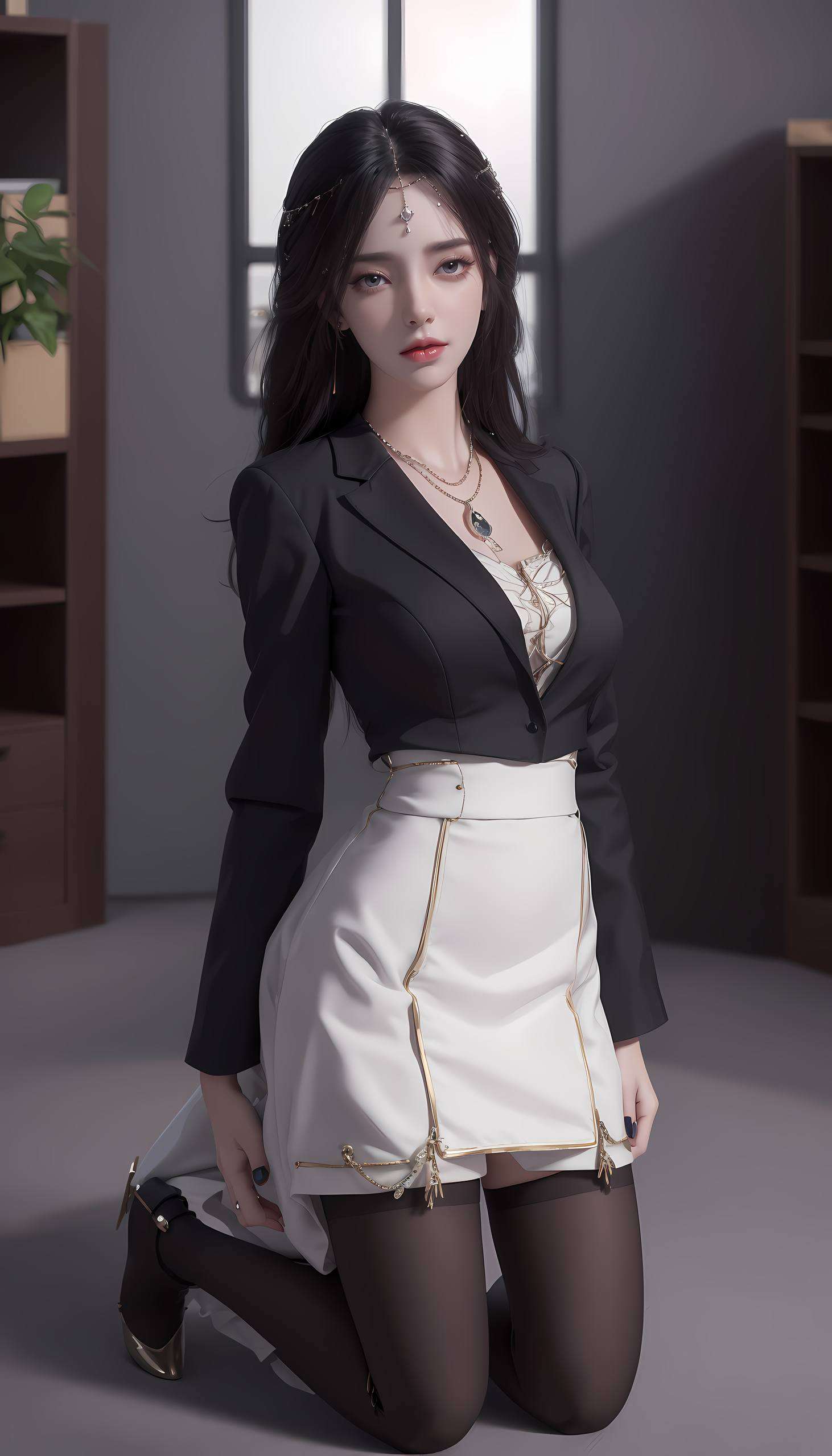 今天给大家带来一款超级萌萌哒的电脑壁纸！这位国漫界的女神——云曦仿佛在说：“快来戳我呀！”置身于完美世界中的她