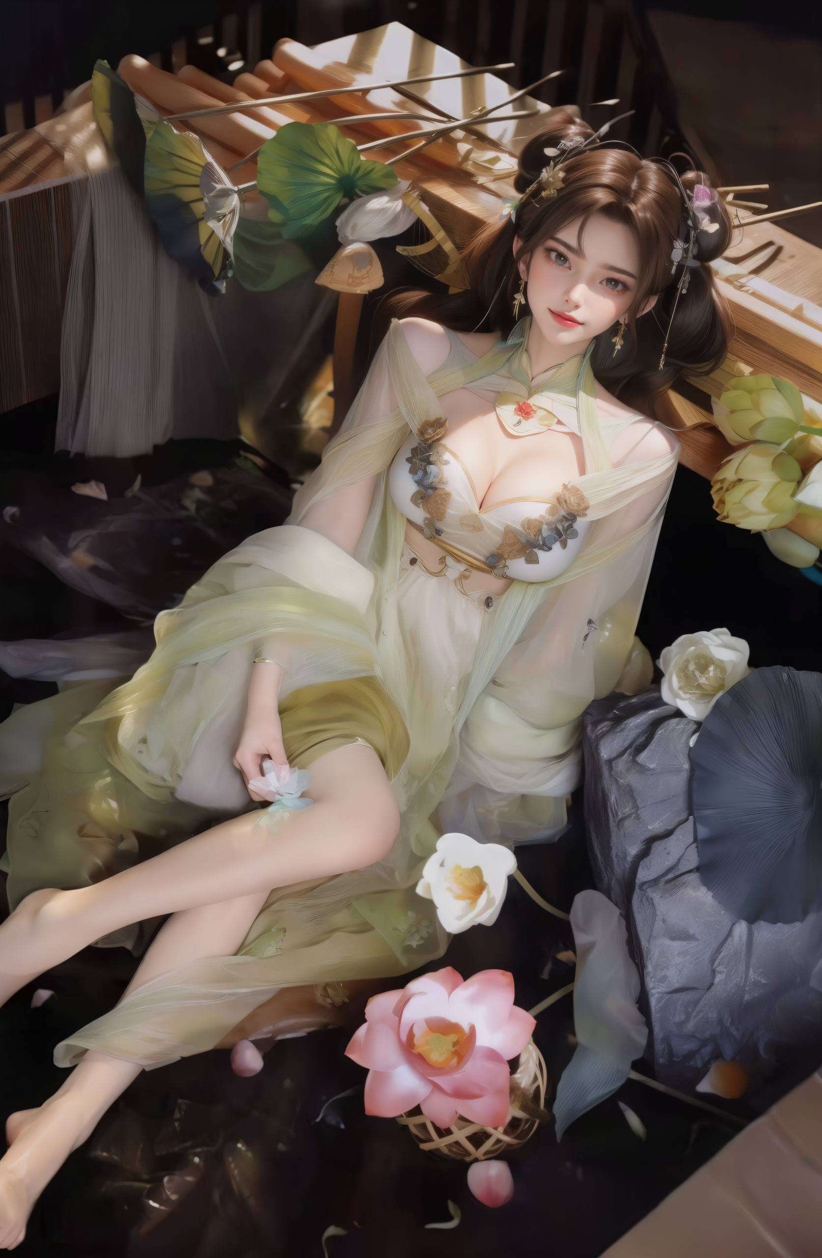 这些由AI精心生成的国漫壁纸国漫女神与美女们的风采交织