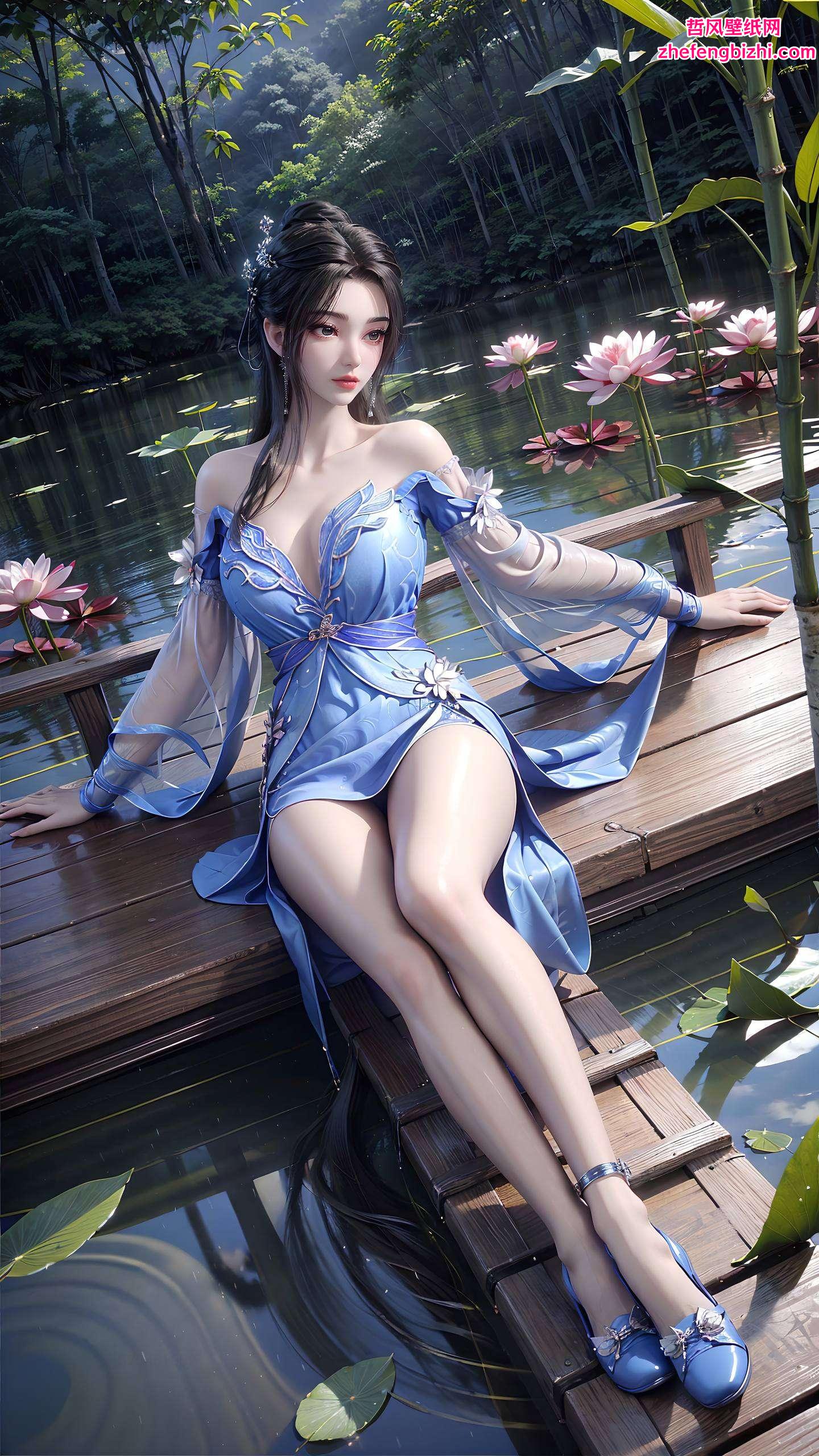 让你的电脑瞬间变身仙境！这位国漫界的女神不仅颜高气质佳