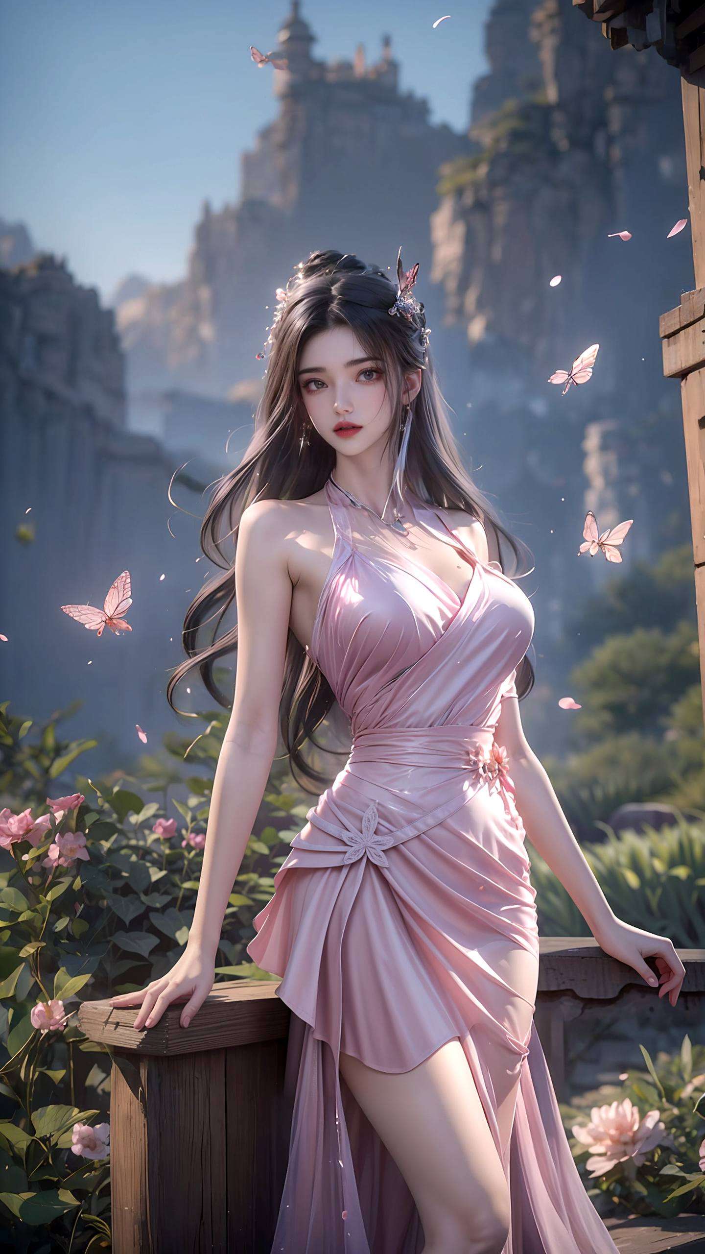 在这个充满玄幻色彩的国漫世界中让我们一起领略这位国漫美女的风采吧！