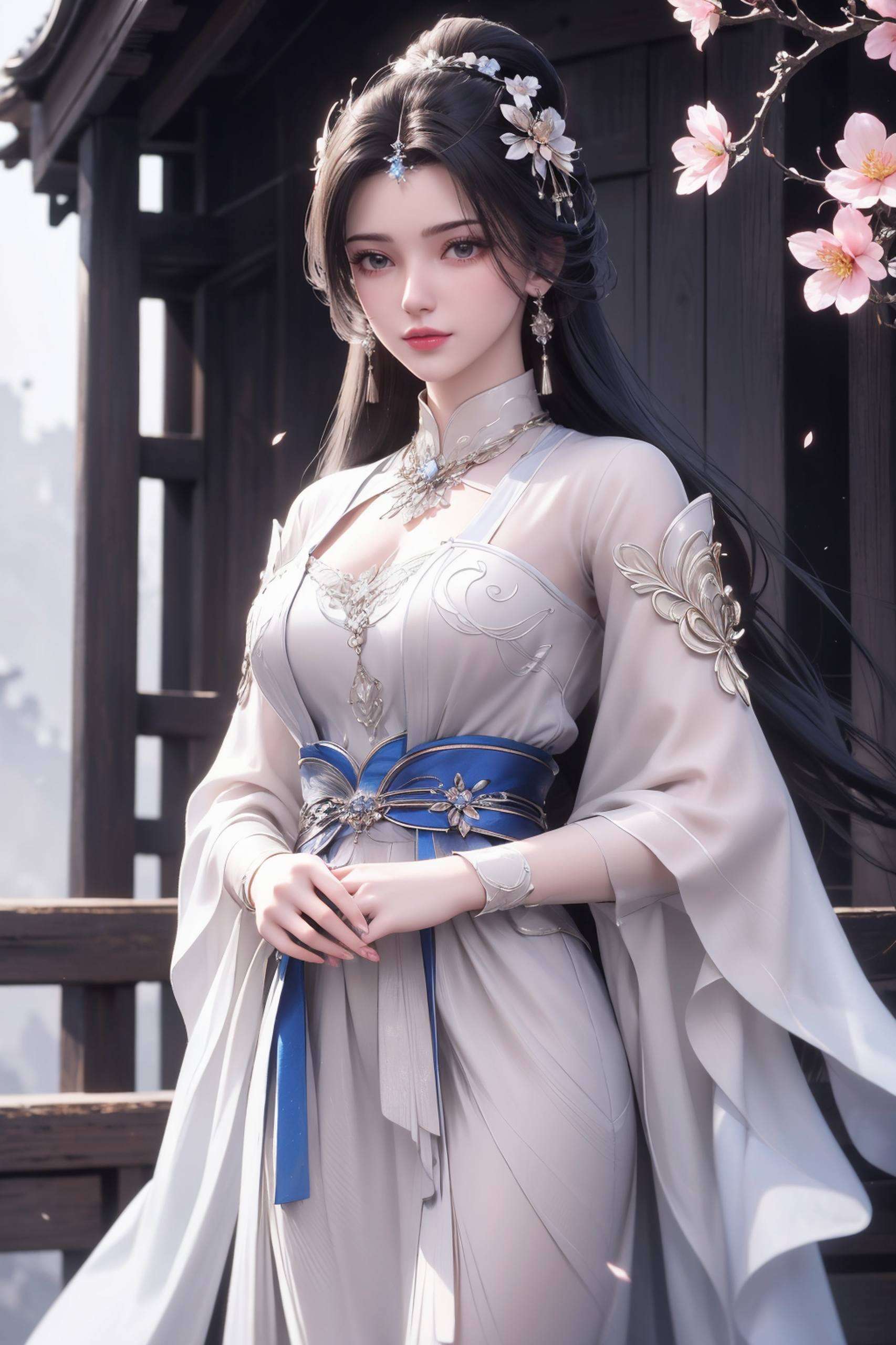 每当夜幕降临宛如壁画中的仙子
