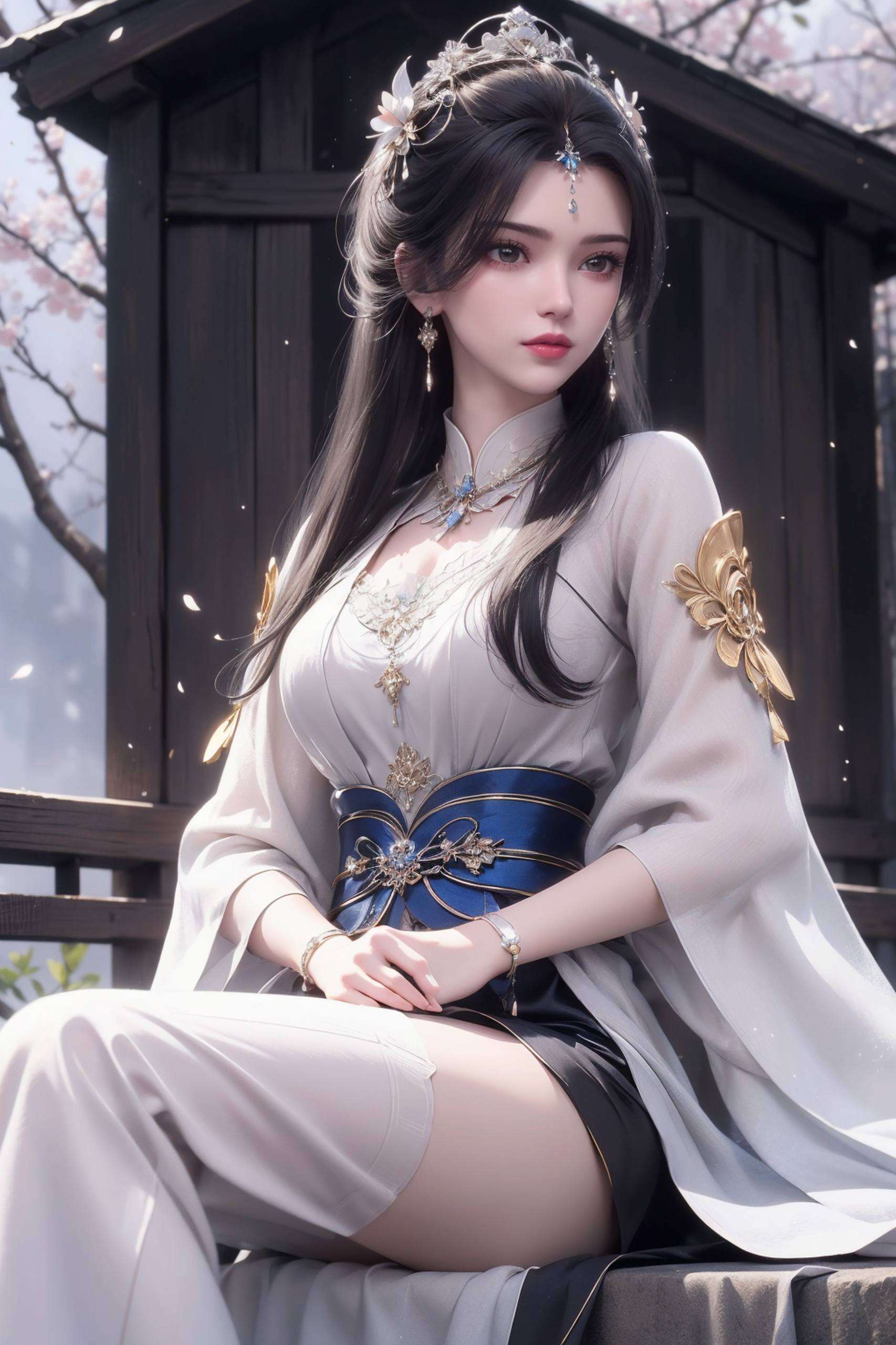 她的美丽和智慧可是让人心动不已哦～🌟 快来一睹国漫美女的风采吧嘿