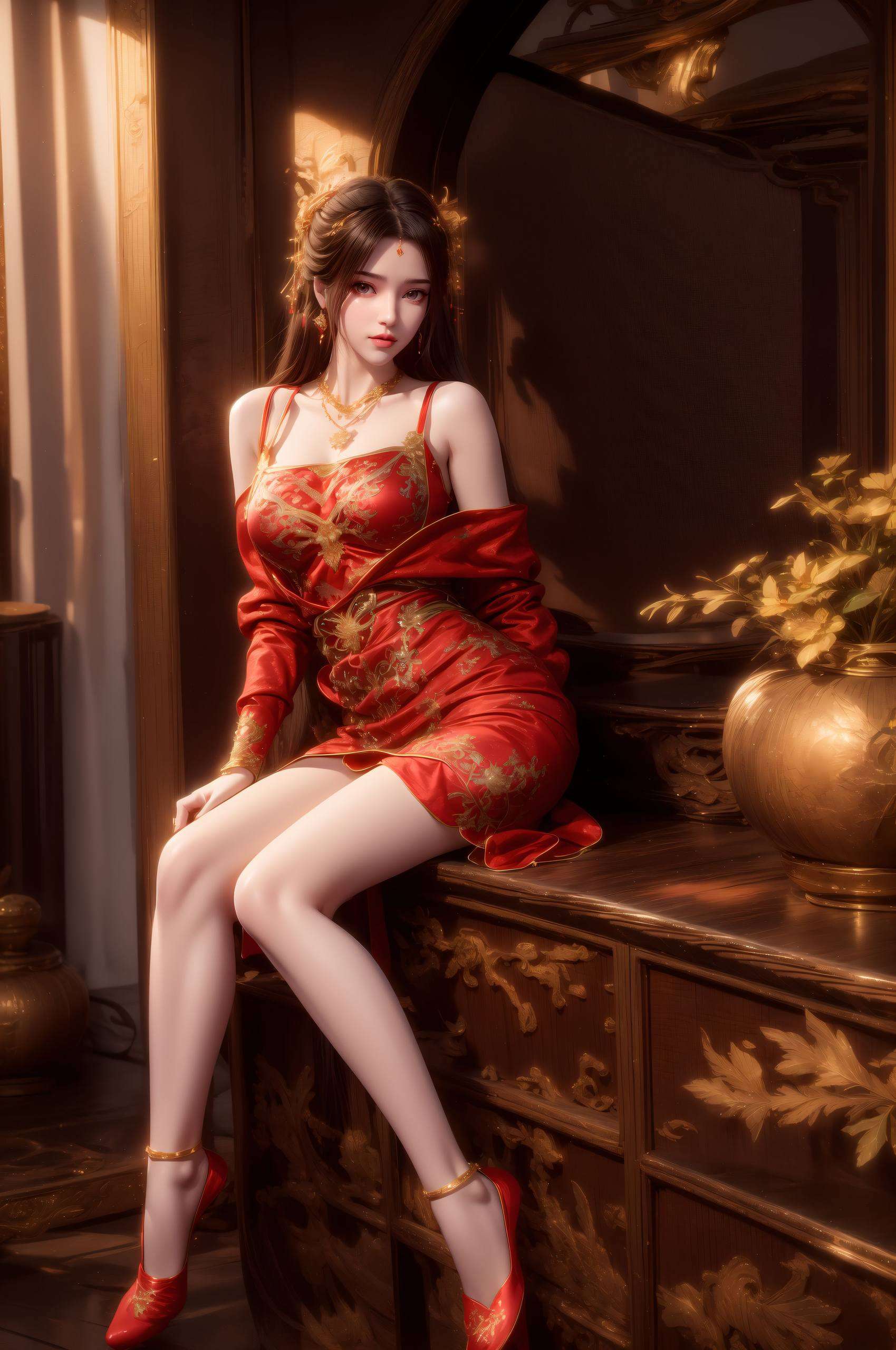 她的眼神清澈笑颜如花