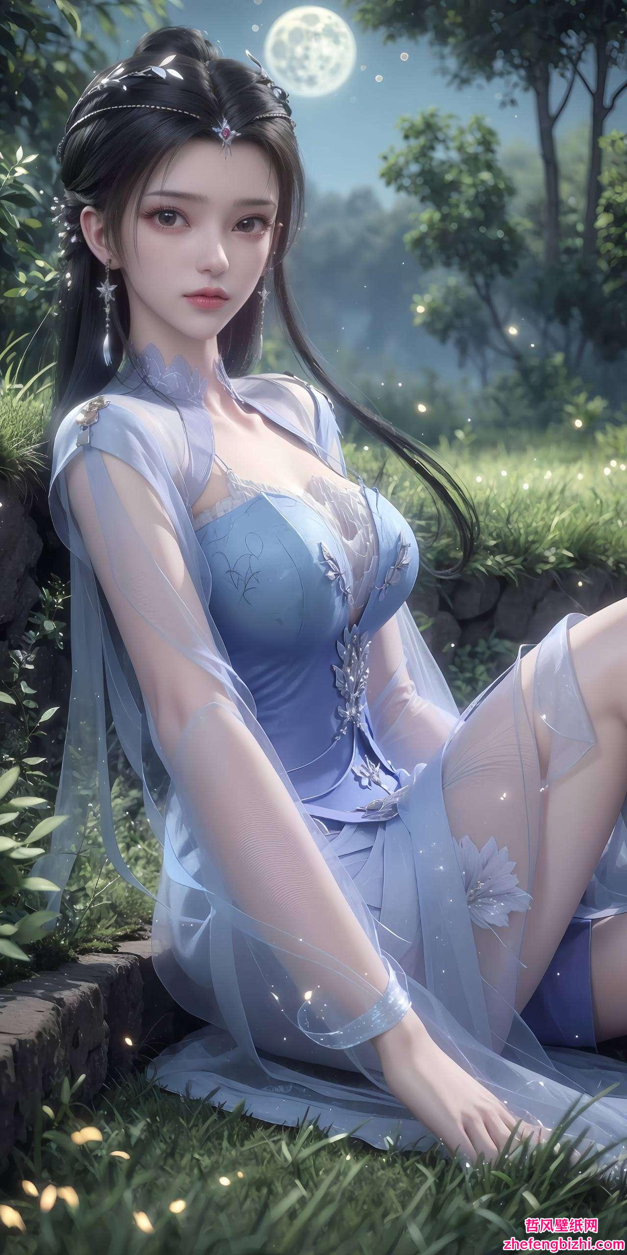 我们国漫界的女神李慕婉就来啦！她是《仙逆》中的绝世美女今天给大家带来一款超级梦幻的壁纸哦！🌟 这不