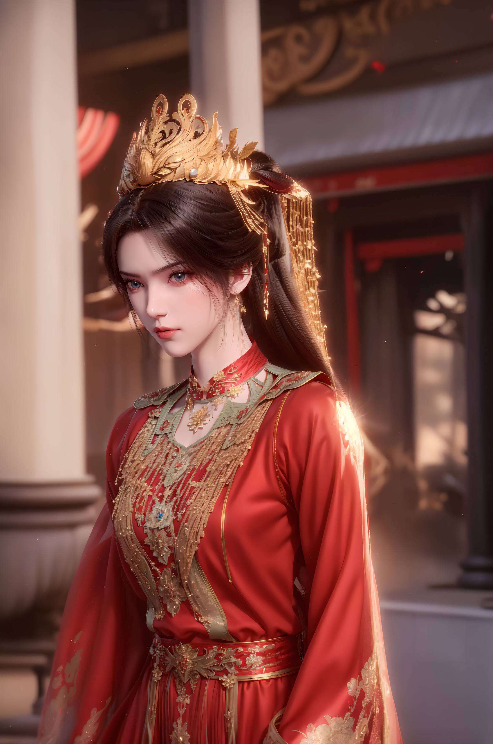 还有点小调皮哦！🌈 她那灵动的大眼睛嘿