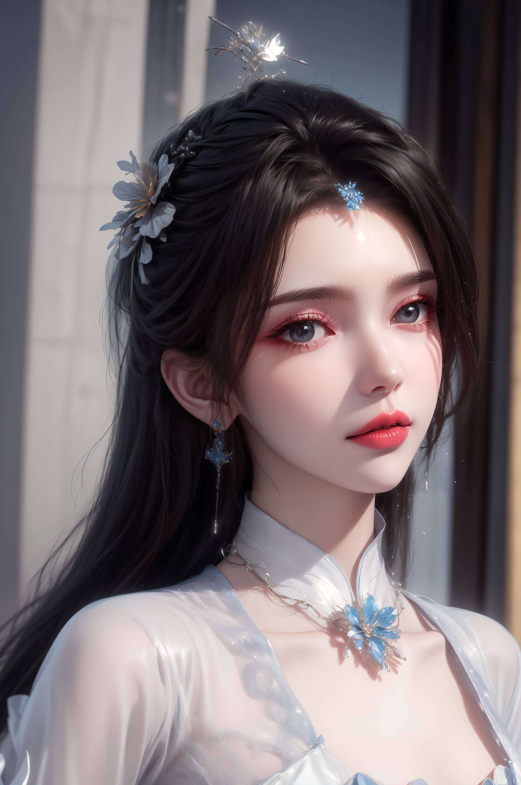 是对国漫美女无尽美好的致敬跃然于壁纸之上