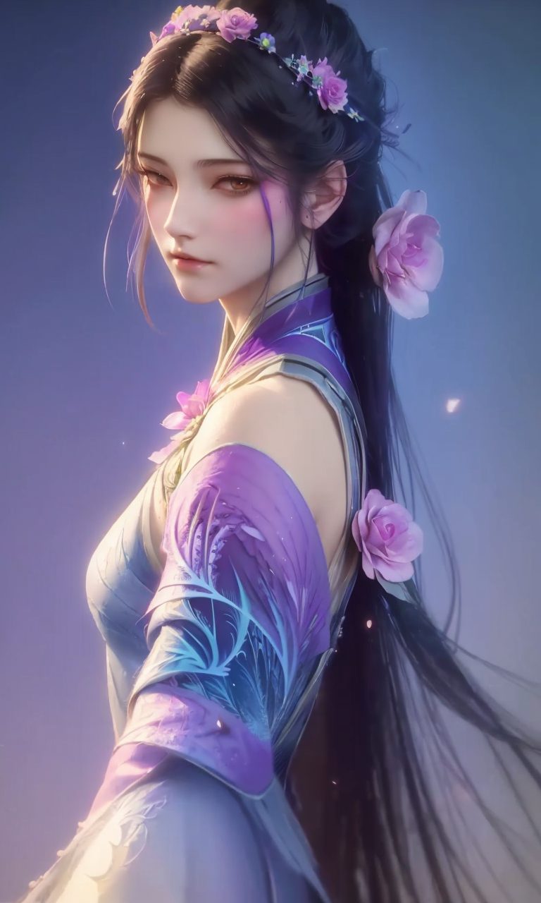 不如说她是国漫的美丽瑰宝美得让人忍不住想偷藏一张她的高清手机壁纸