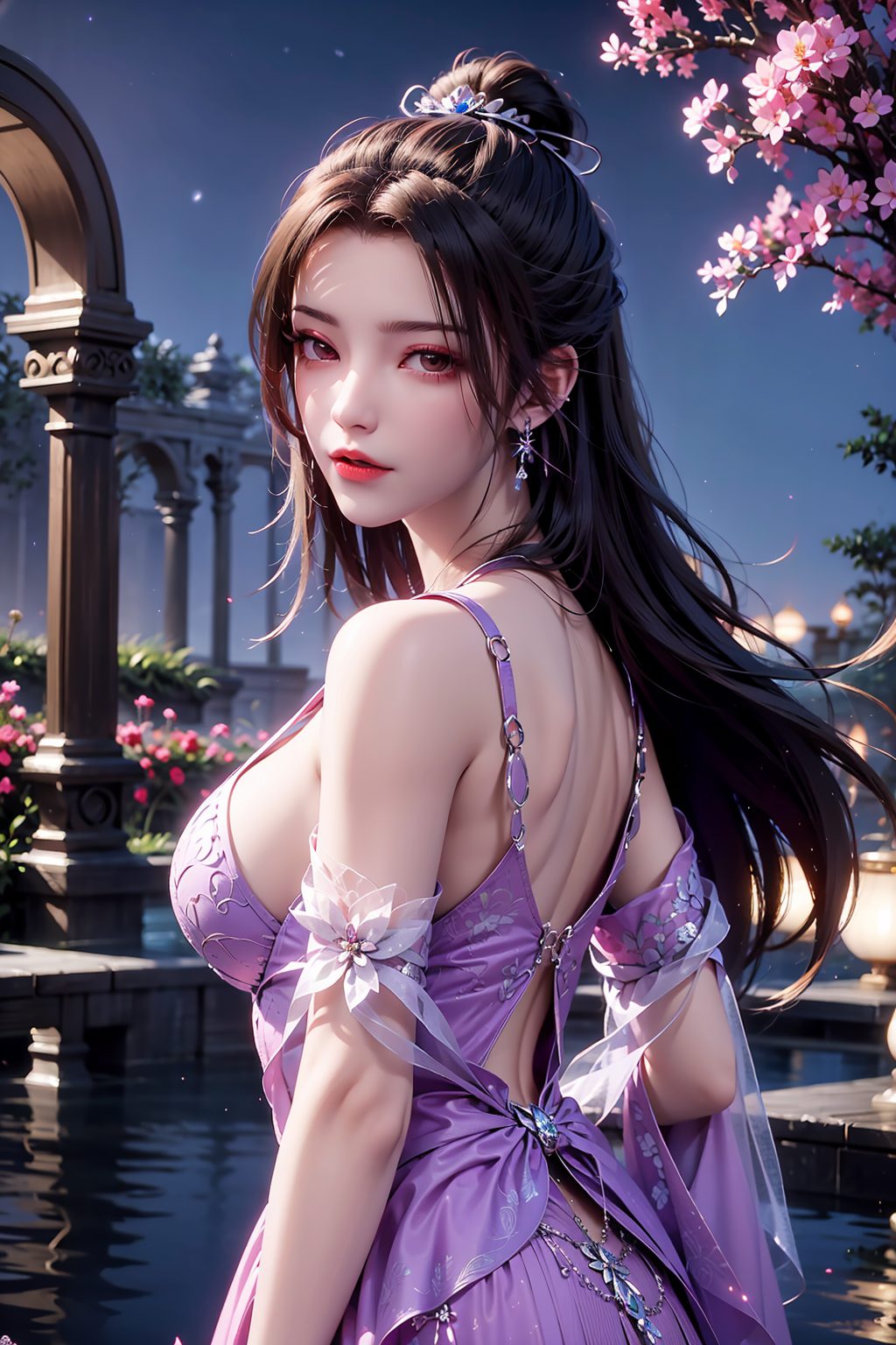 她的朋友圈封面壁纸都仿佛带我们进入了一个玄幻的世界