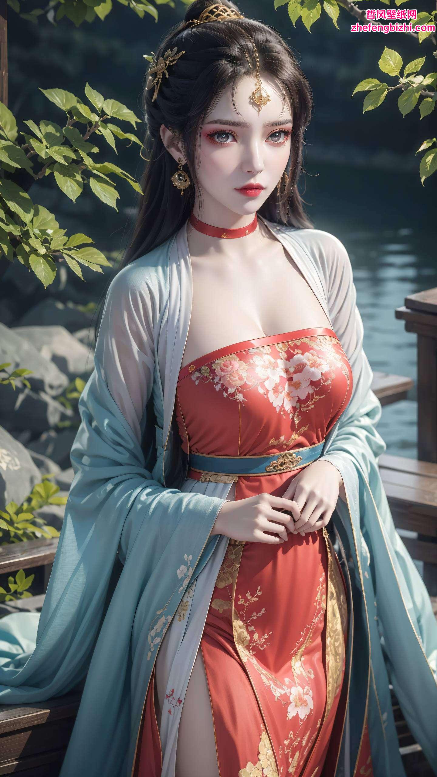 她犹如一朵盛开的花朵还是手机上