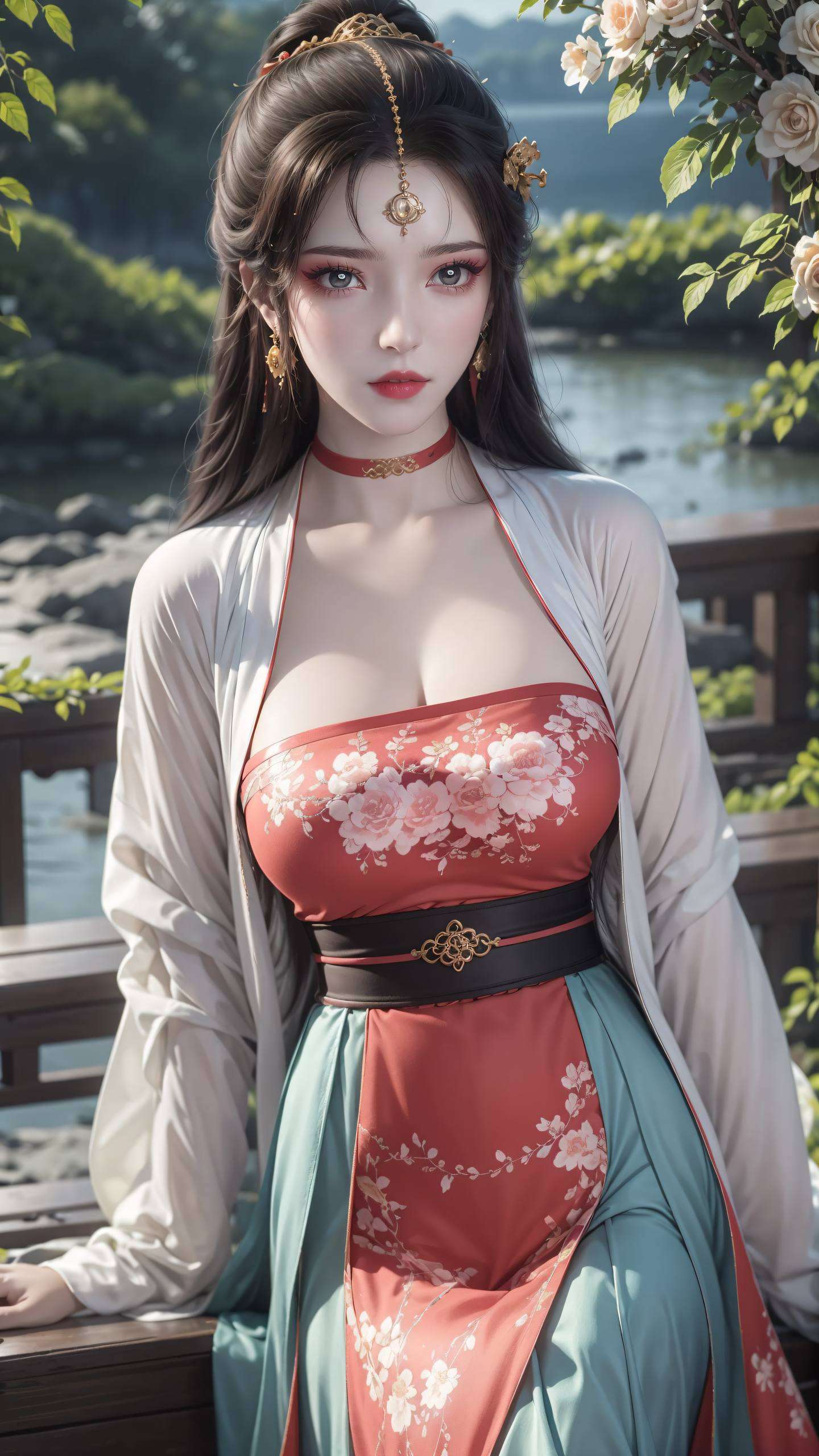 她的每一次凝眸宛如穿越时空的仙子