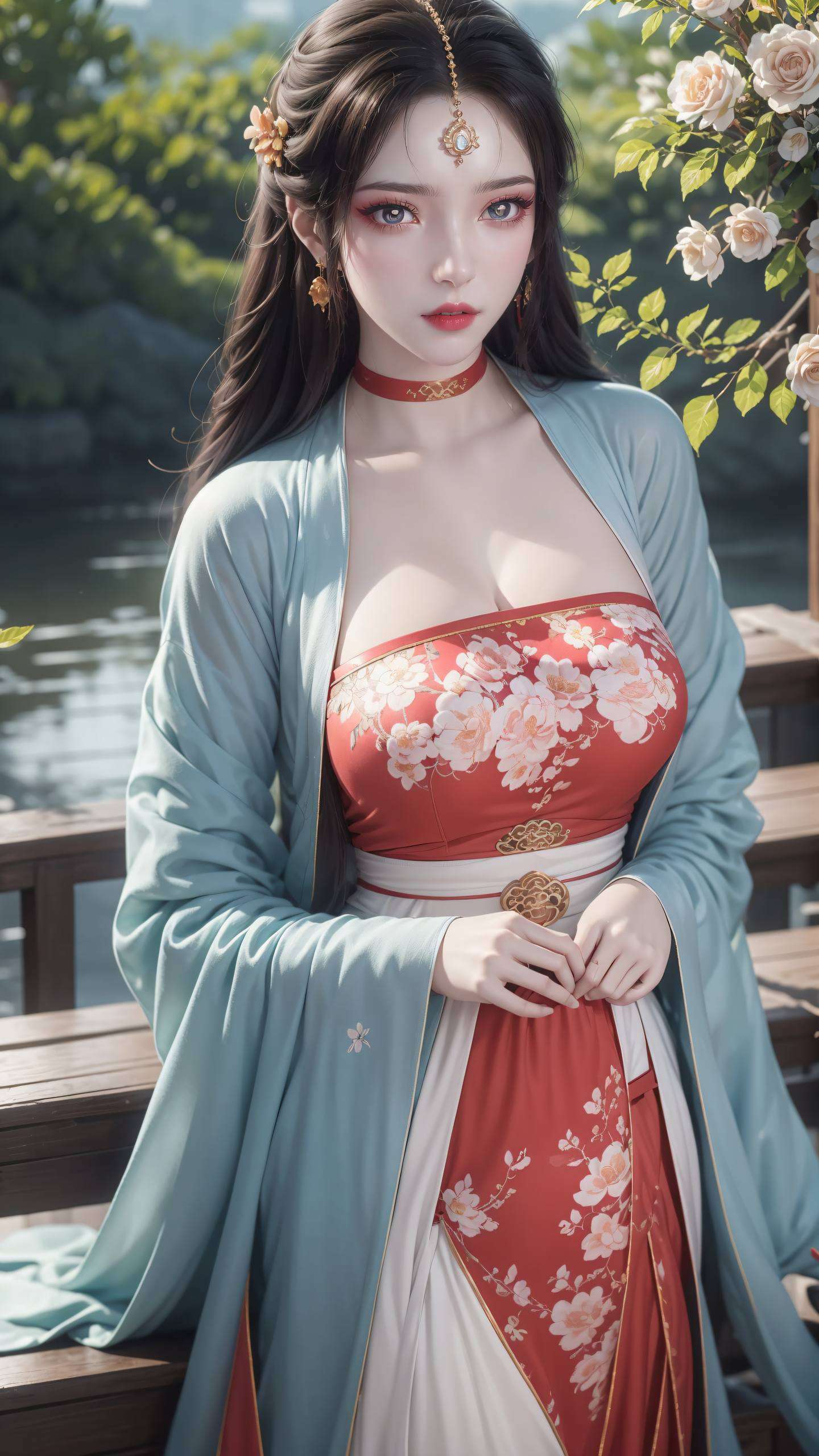 各位小可爱们让你的电脑瞬间变身仙境！这款壁纸里的国漫女神
