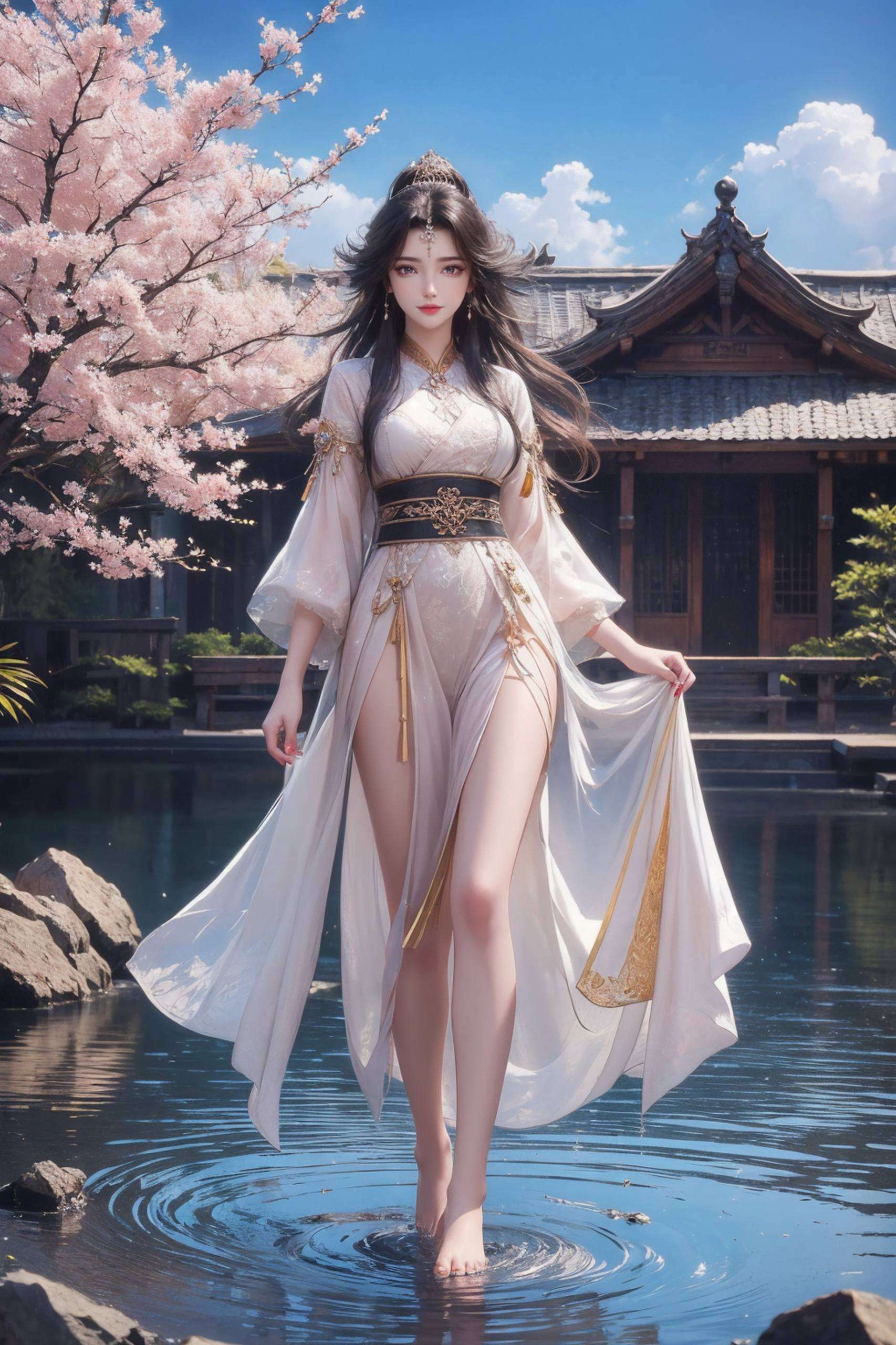 既有着动漫女神的柔美又不乏玄幻世界的神秘