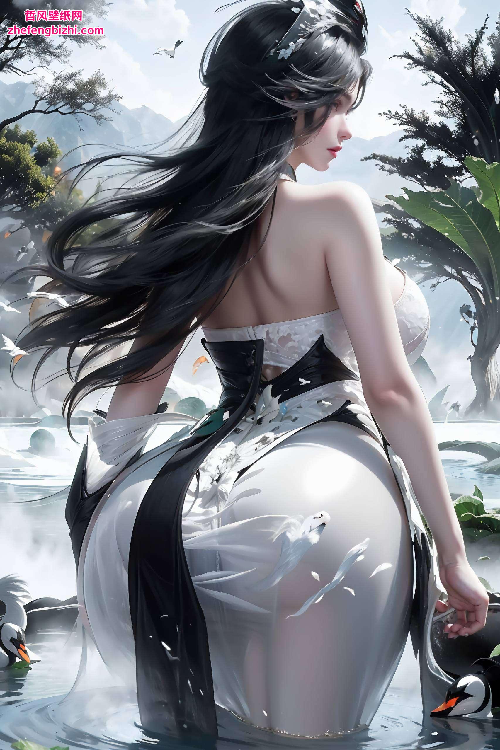 她的美丽不仅是视觉的盛宴更是心灵深处对玄幻世界的向往与感叹