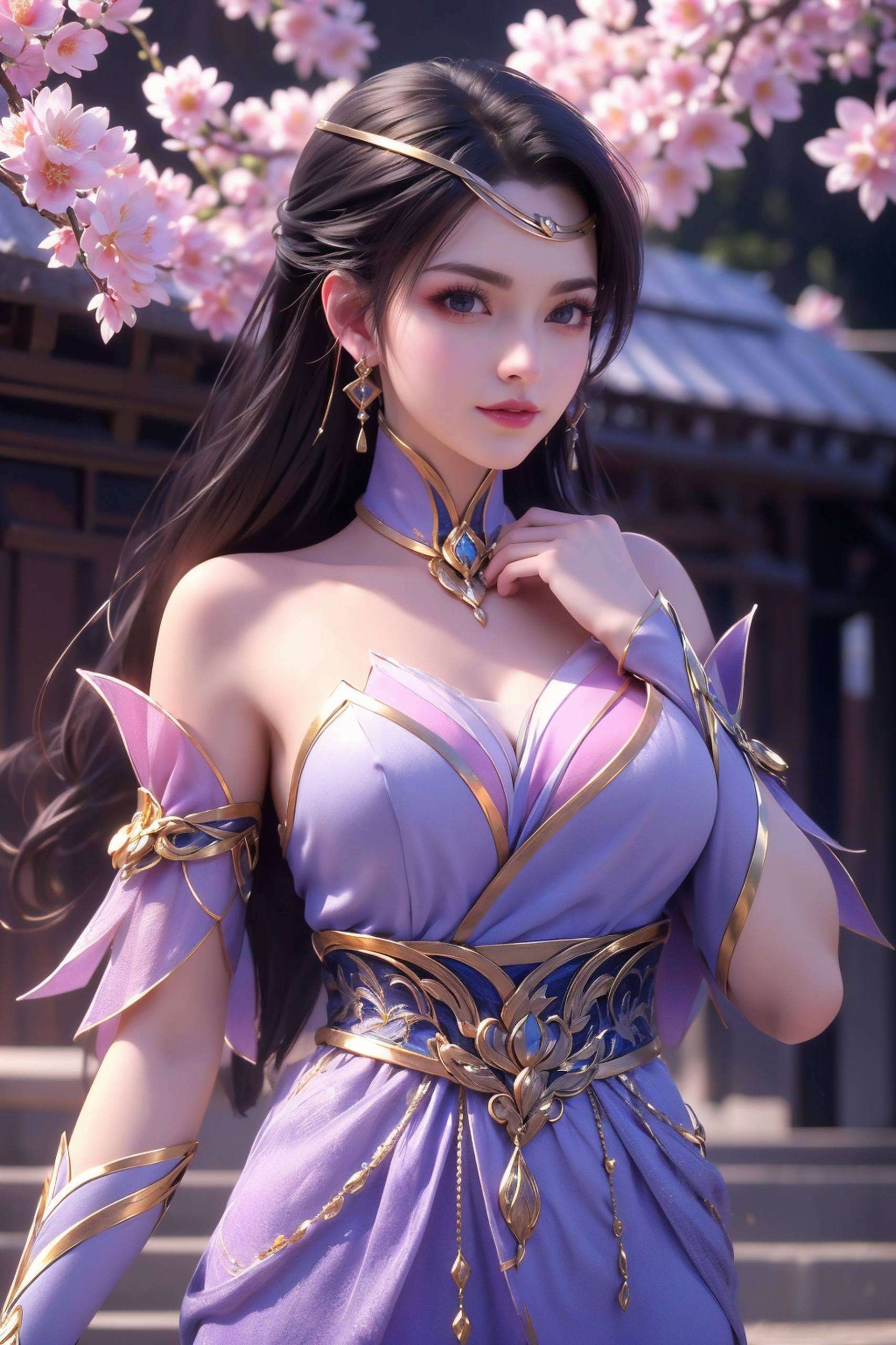 国漫之光仙武传中的楚灵玉翩翩起舞这款壁纸集国漫女神之美