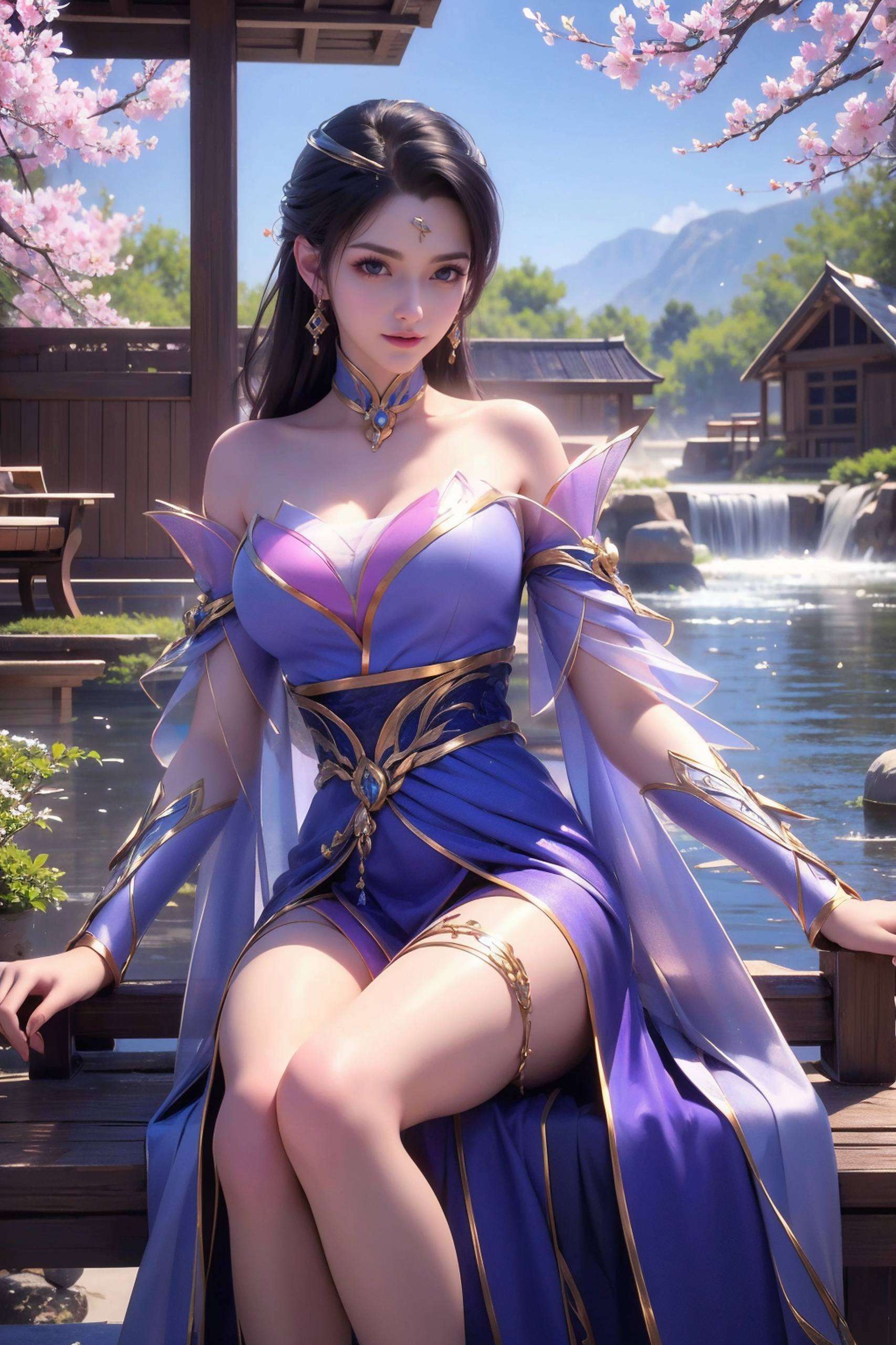各位小可爱们！今天我要来给大家介绍一位国漫界的小仙女——来自《仙武传》的楚灵玉啦！这位小姐姐不仅貌美如花简直就是我们心中最佳的国漫女神代表哦！高清4K的新建模壁纸