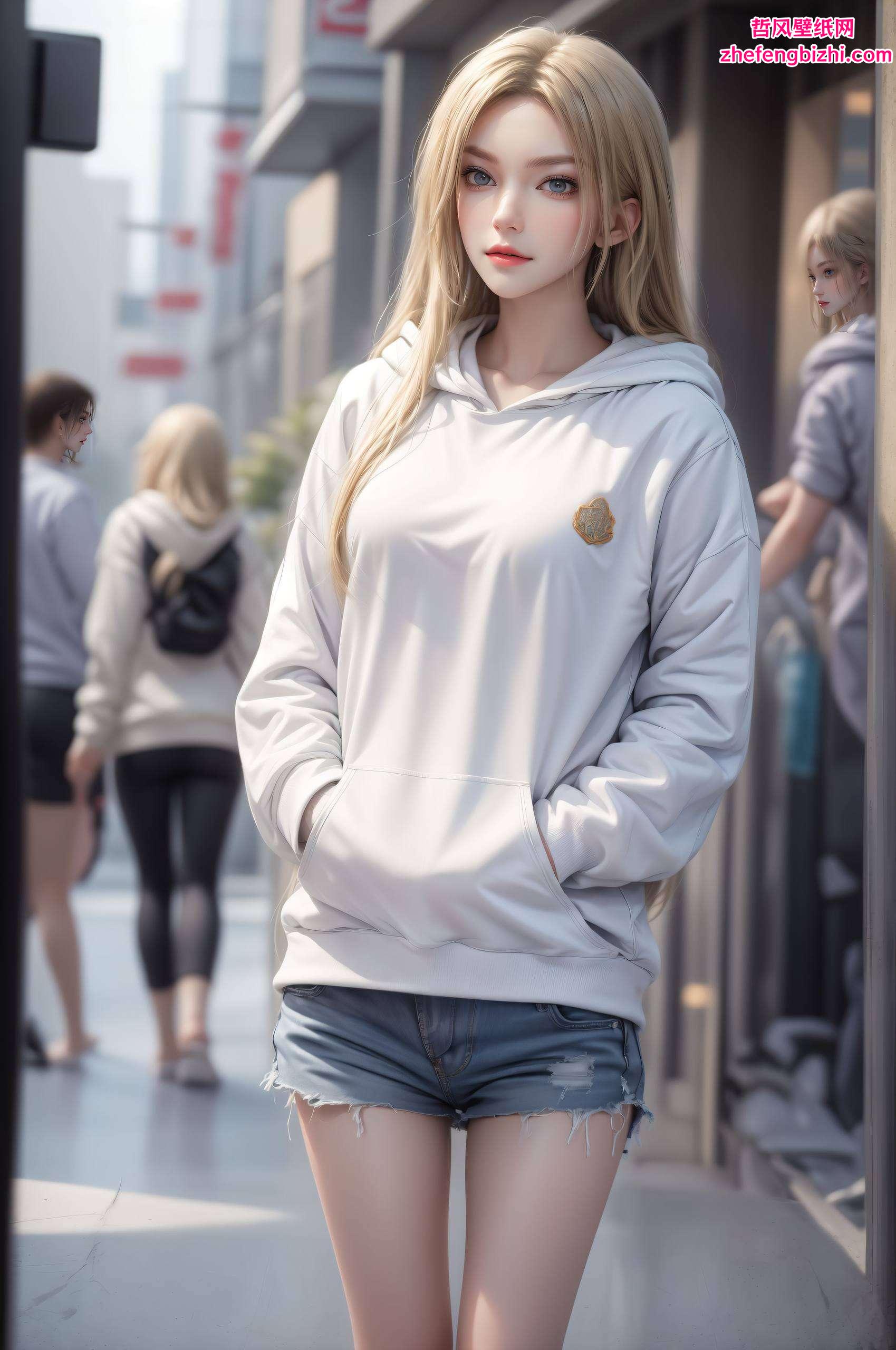 是不是觉得有点小调皮呢？快来看看这款壁纸看她的眼神