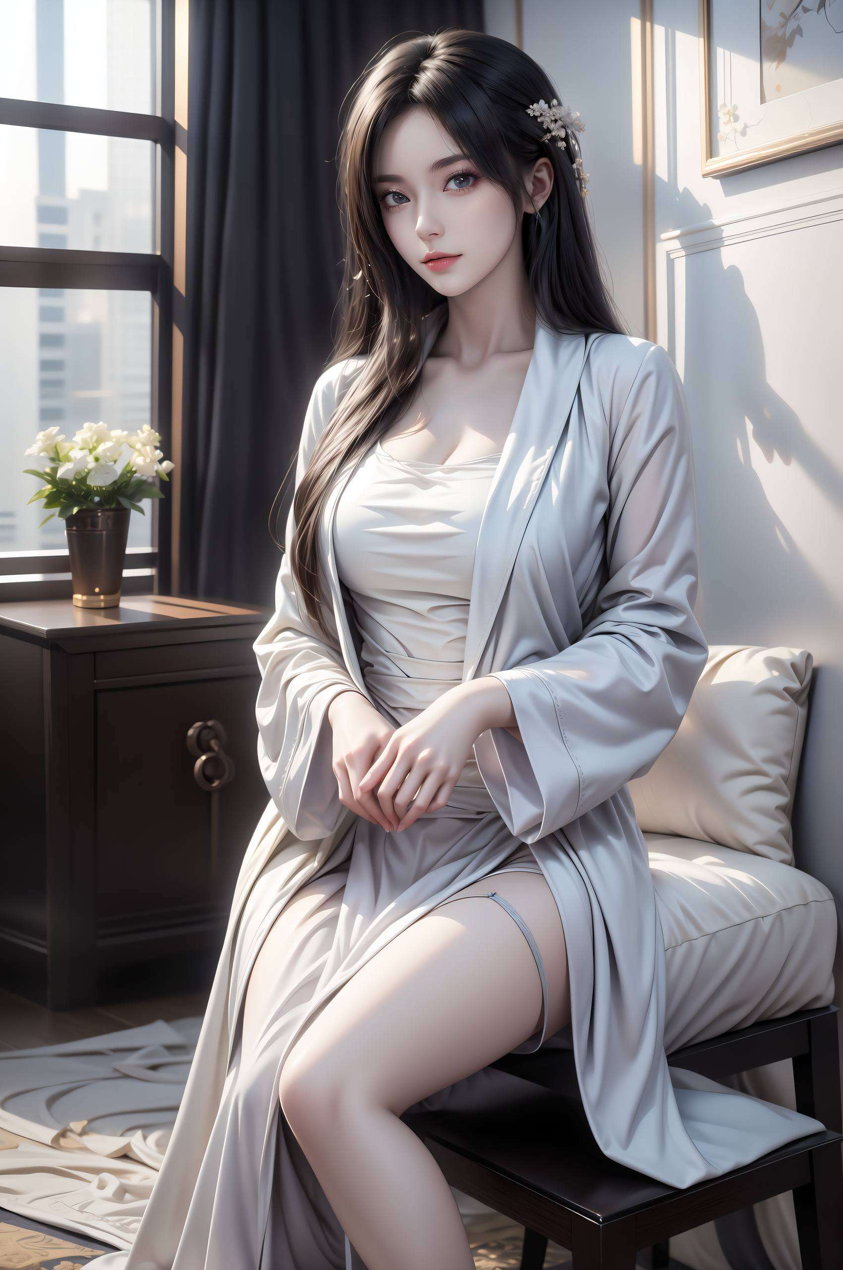 宛如玄幻世界走出的国漫女神艳的光华