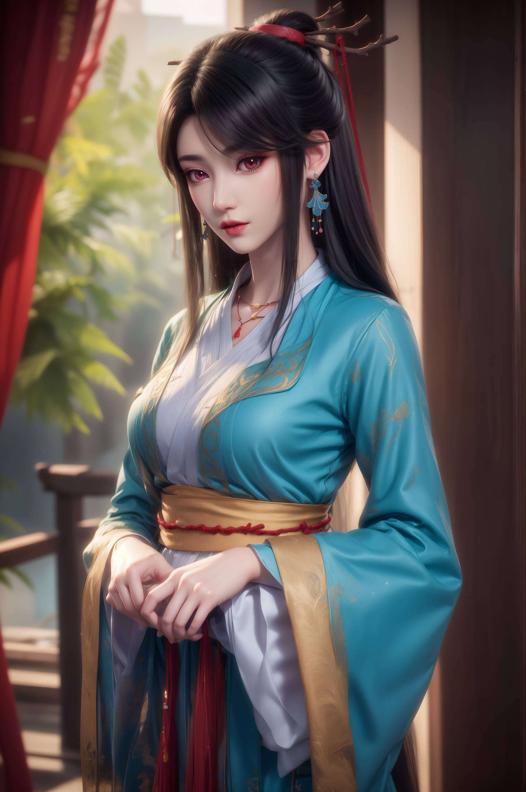 夭夭以其绝美的姿态每一次瞥见