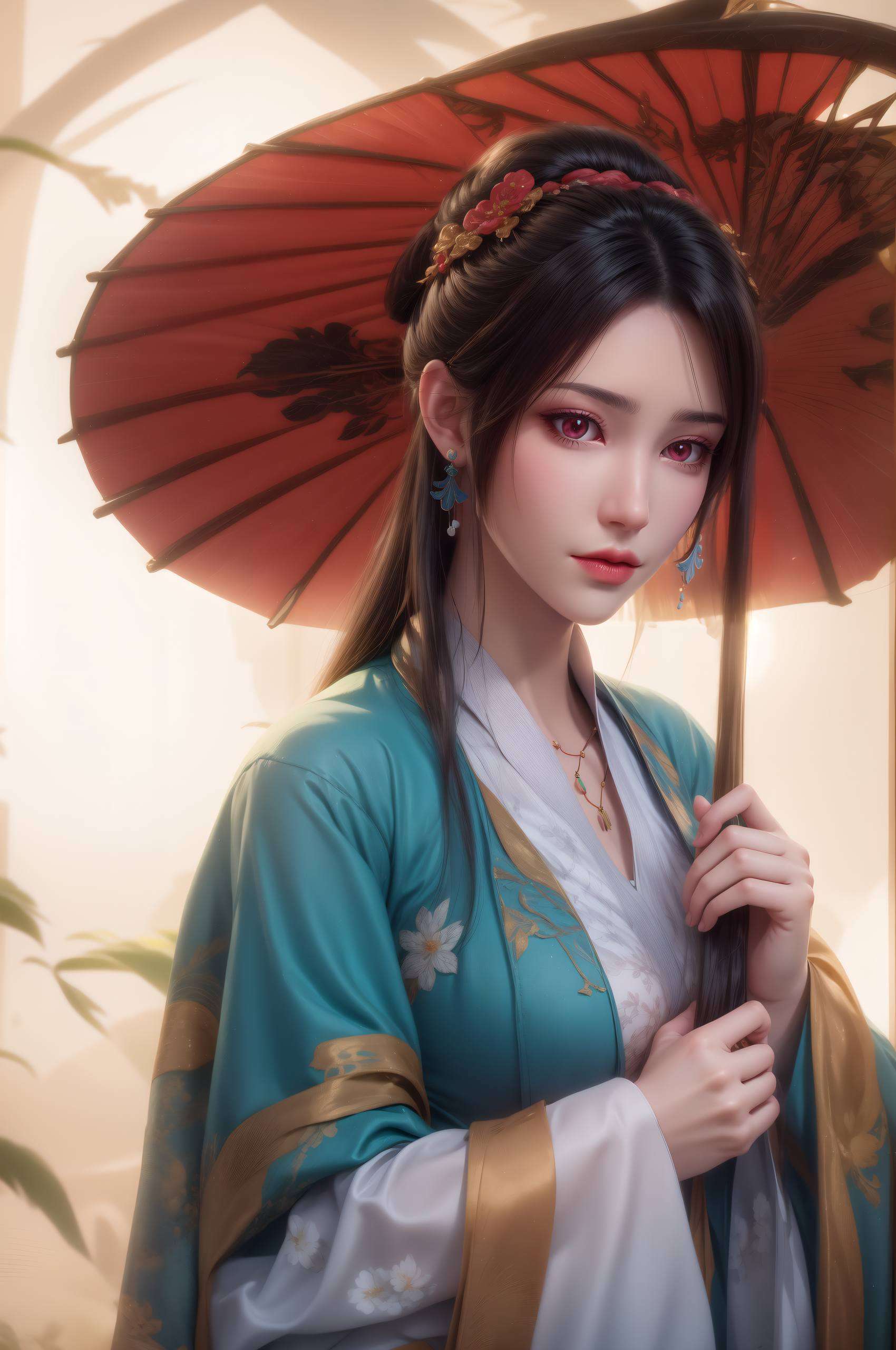 让人仿佛置身于那个玄幻世界眼神中流露出不屈的坚韧