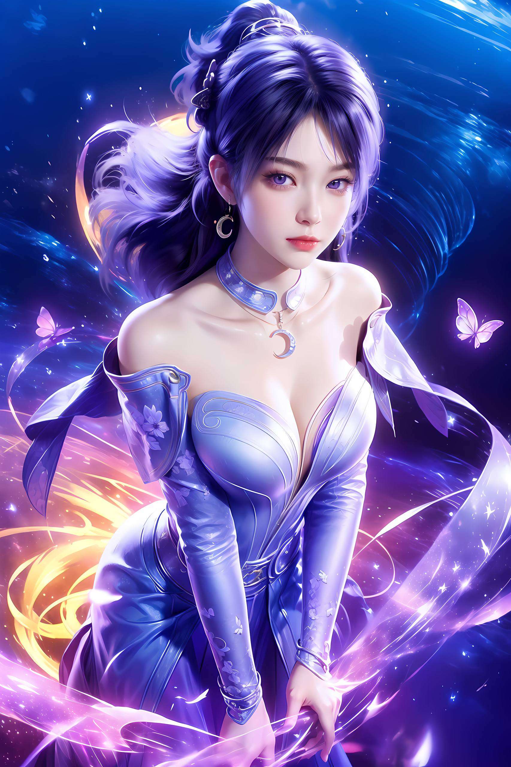 各位小伙伴今天给大家带来一款绝美的姬紫月桌面壁纸