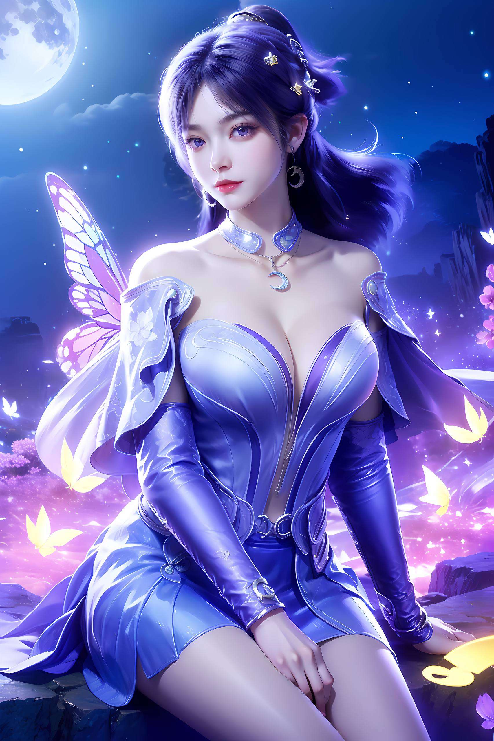 无论是遮天的神秘玄幻背景她的灵动眼神与柔美身姿