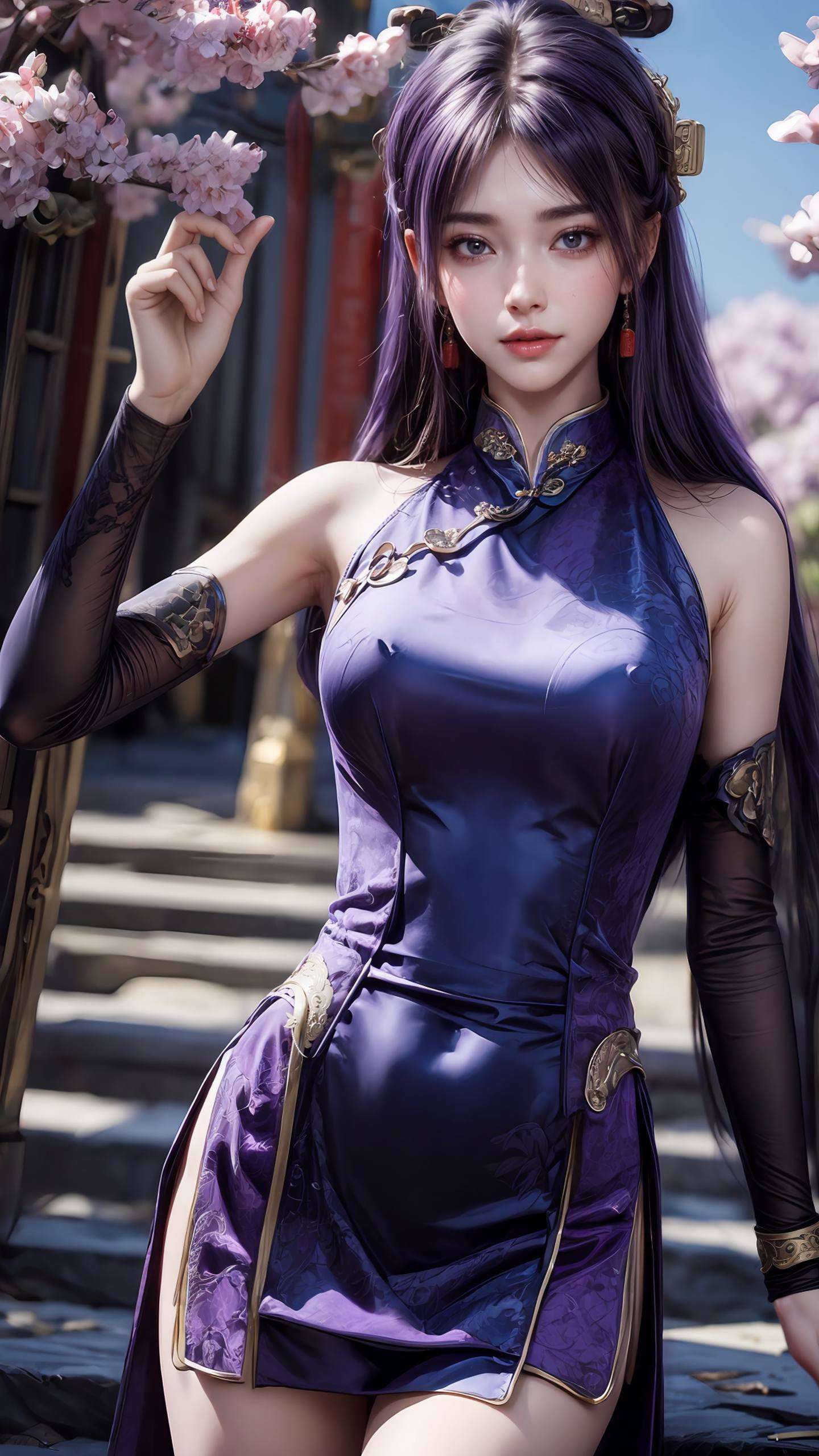 她的眼神深邃仿佛在说：生活
