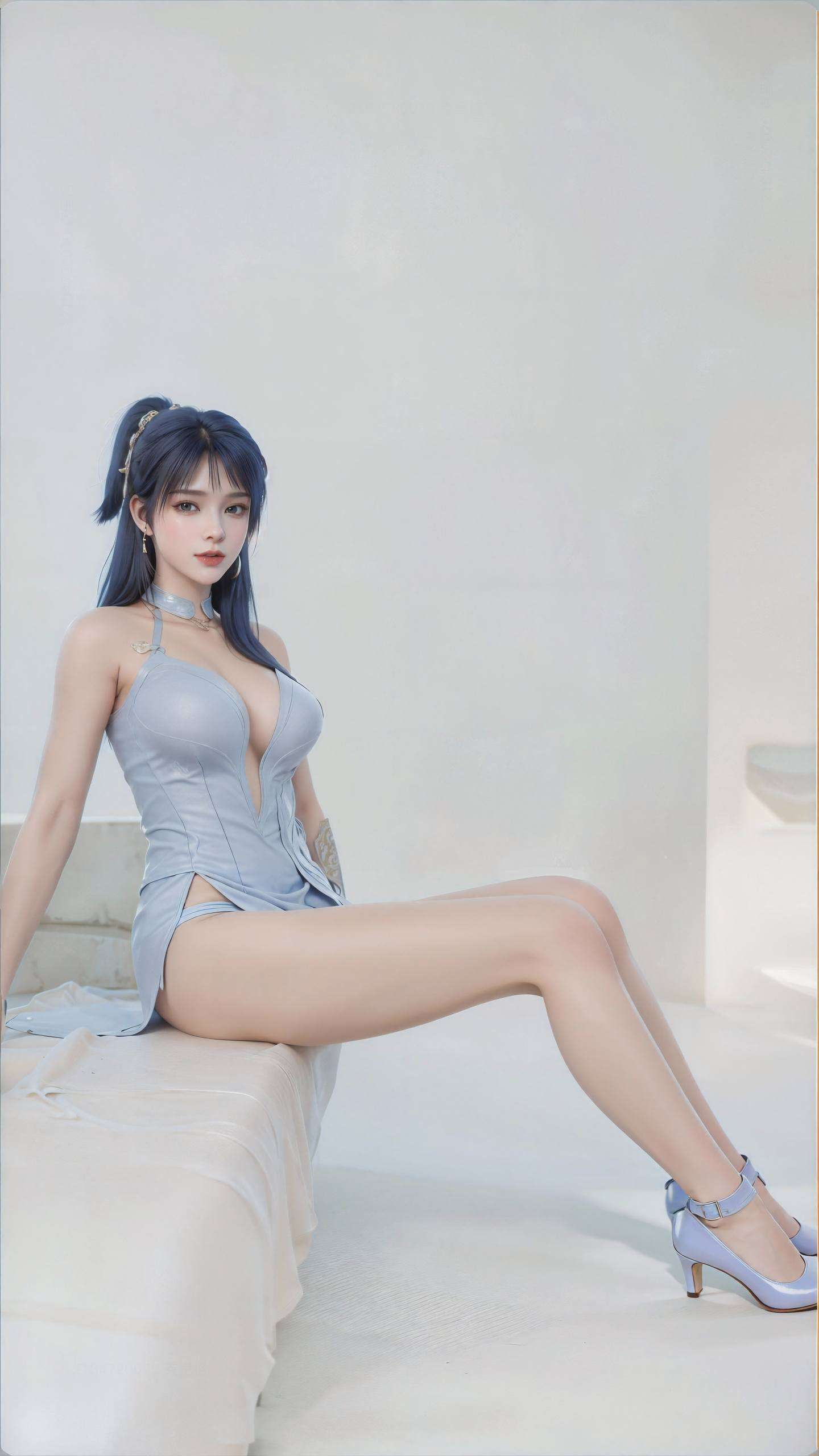 嘿还有着满满的萌属性哦！她的眼神里藏着小调皮