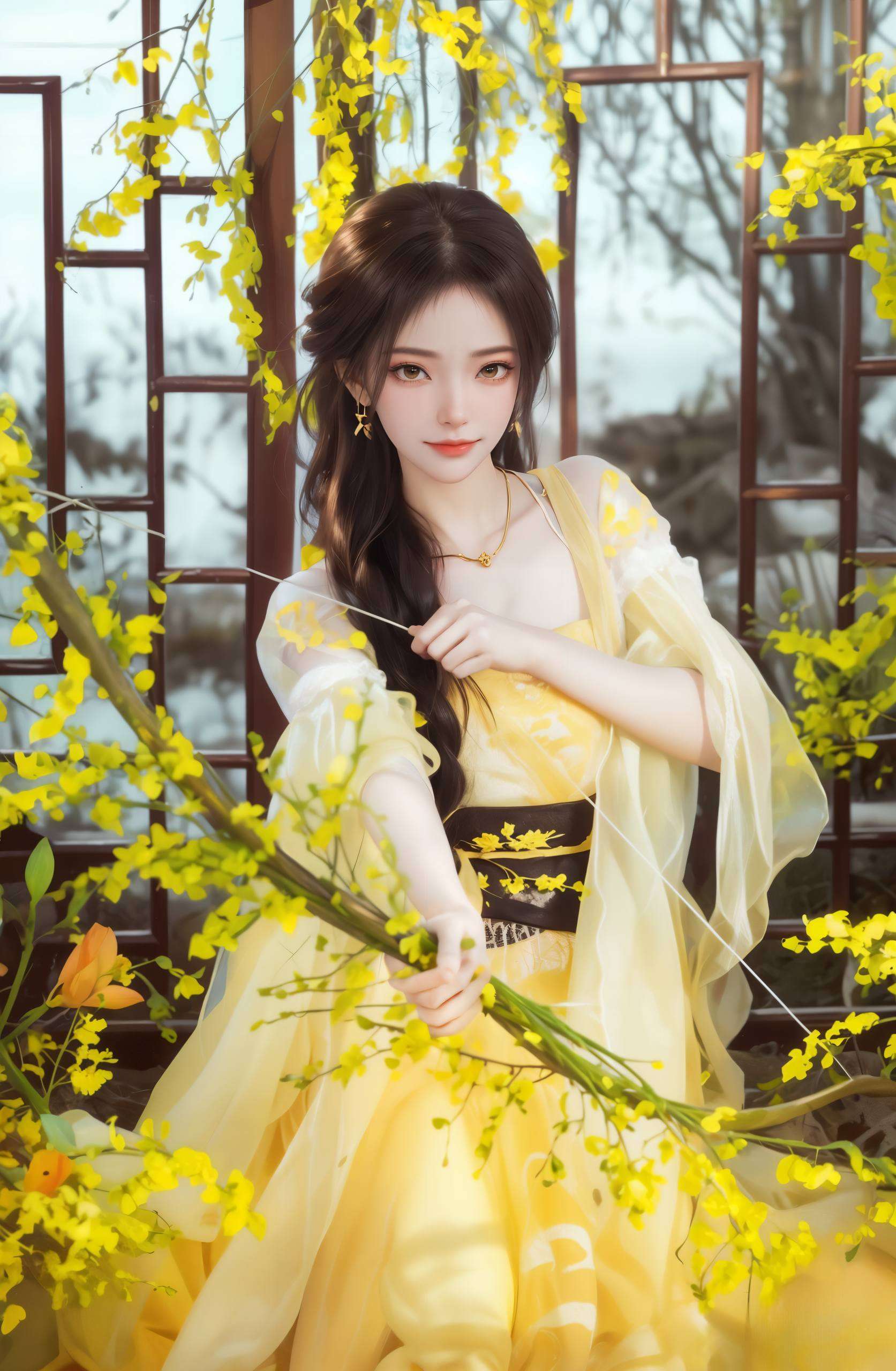 宛如遮天蔽日的神秘仙子流转着国漫女神特有的温柔与坚韧