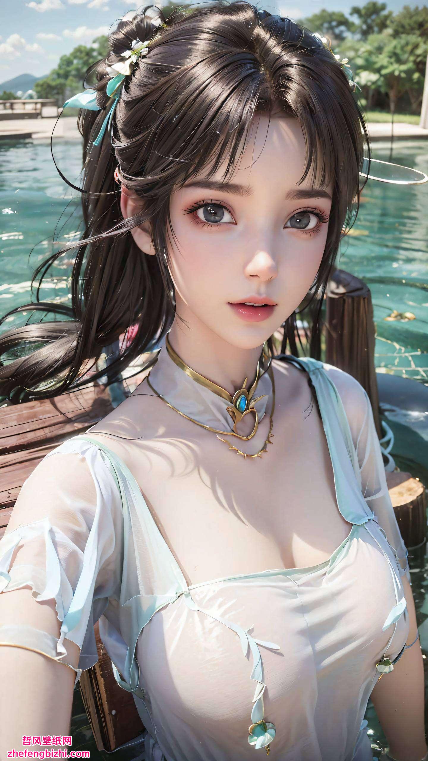 将诛仙的玄幻色彩与国漫女神的柔美气质完美融合成为了国漫壁纸中的璀璨明珠
