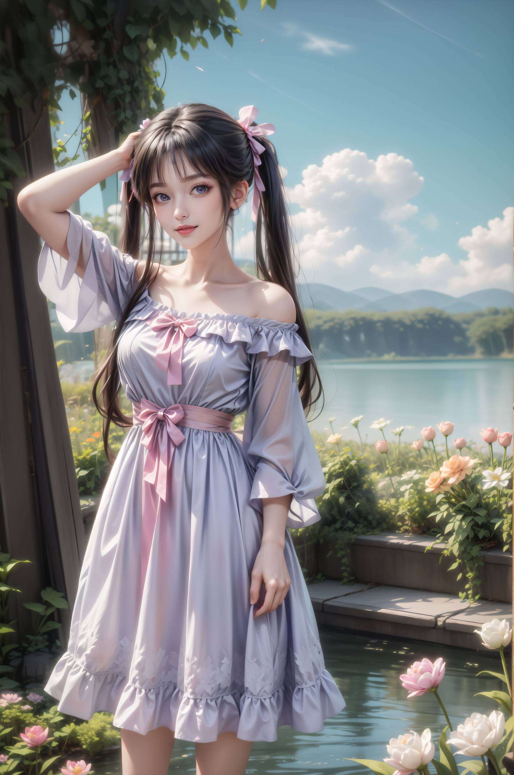 碧瑶的美如同诛仙世界中的一抹静谧光彩