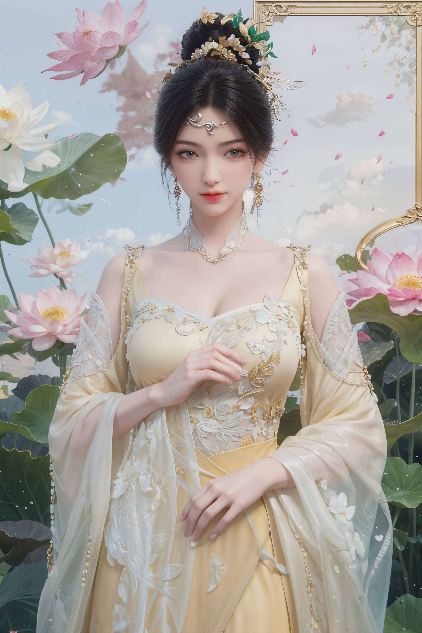 将国漫女神的柔美风华展现得淋漓尽致金瓶儿的形象犹如一抹春风