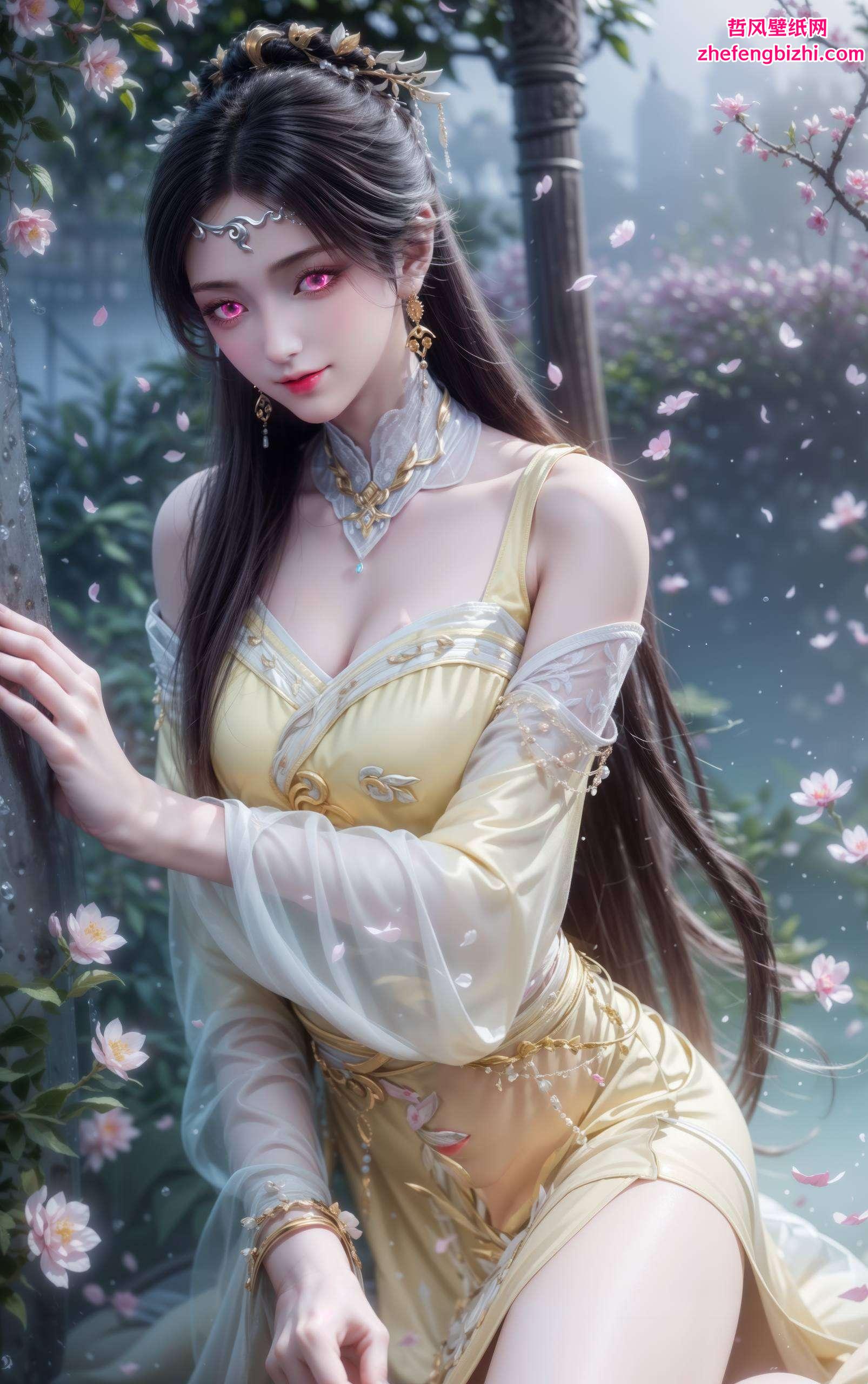 无论是诛仙中的深情款款这款2k电脑桌面壁纸
