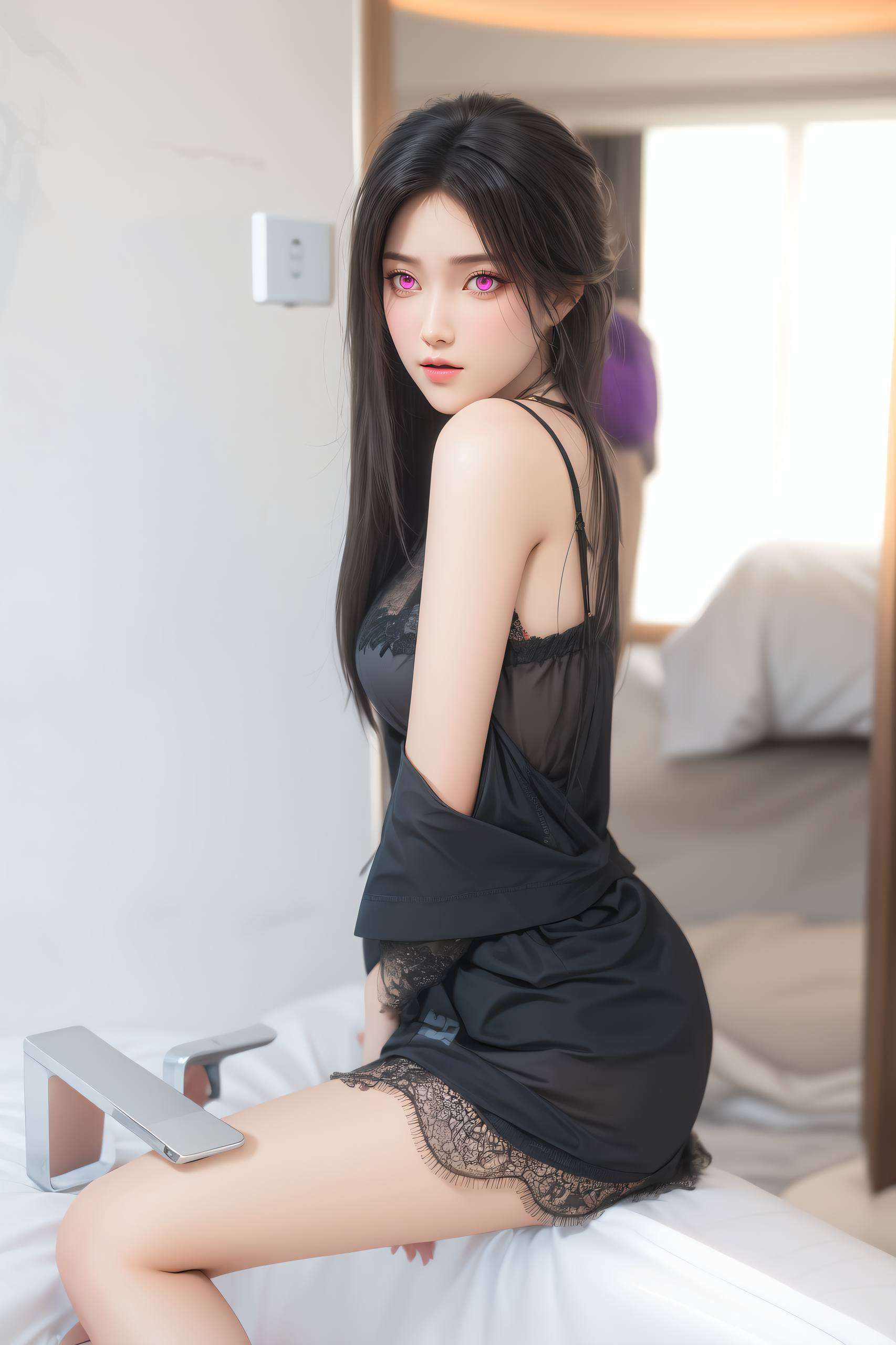 眼神深邃为你的电脑屏幕增添一抹国漫女神的玄幻魅力