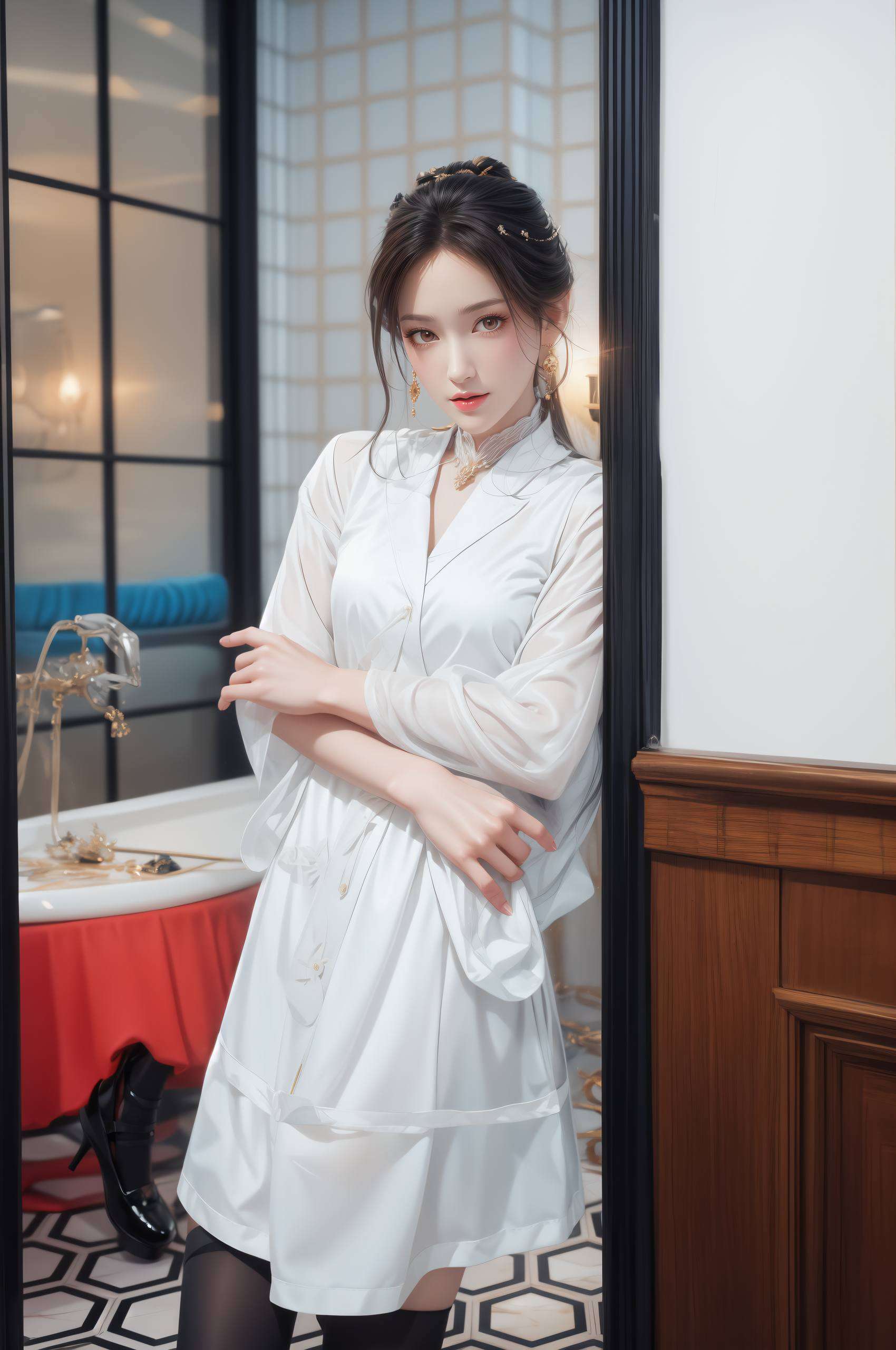 她们的每一个微笑而这