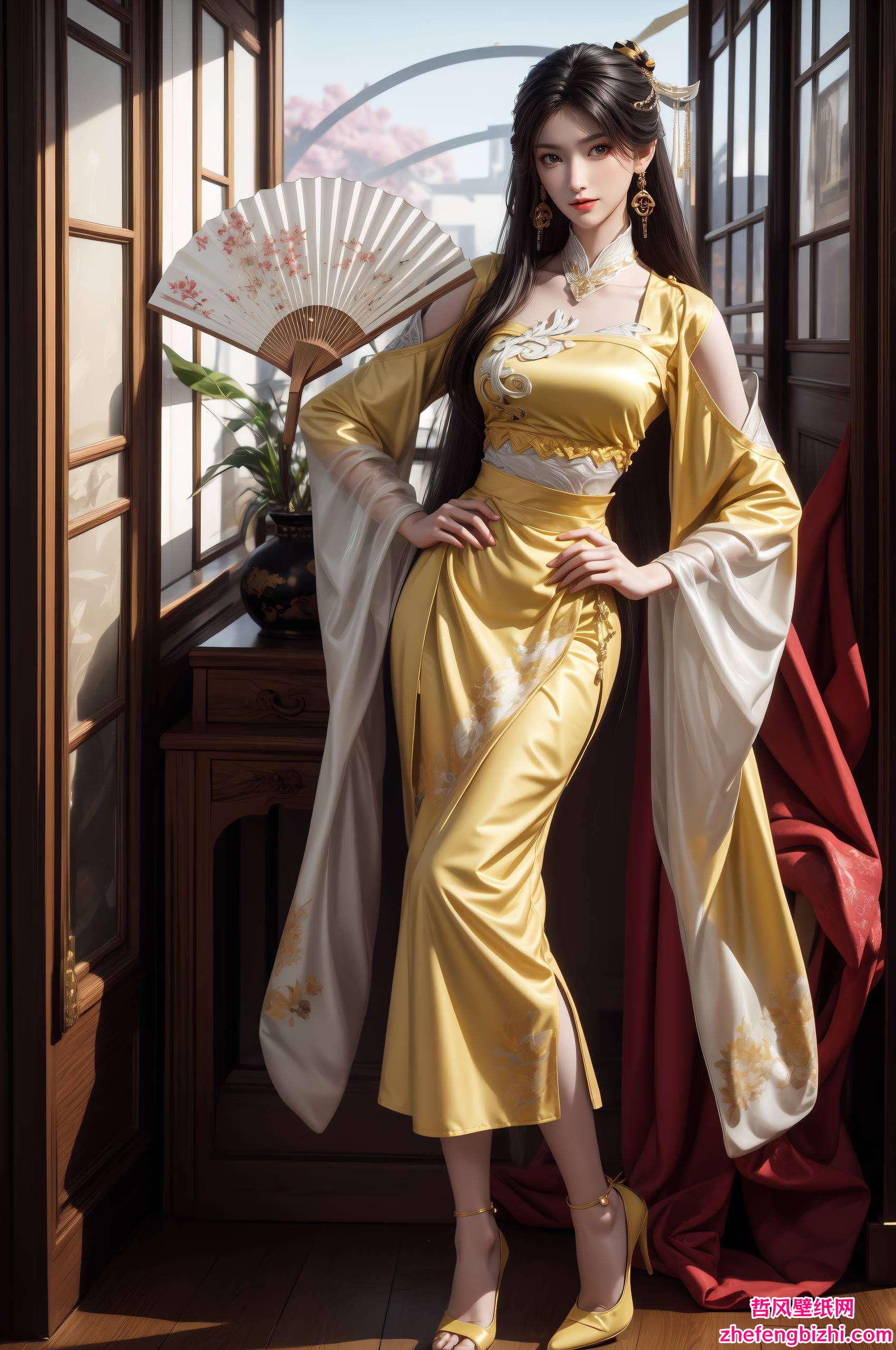 仿佛是从漫画中跃然而出宛如一朵盛开在玄幻世界的莲花