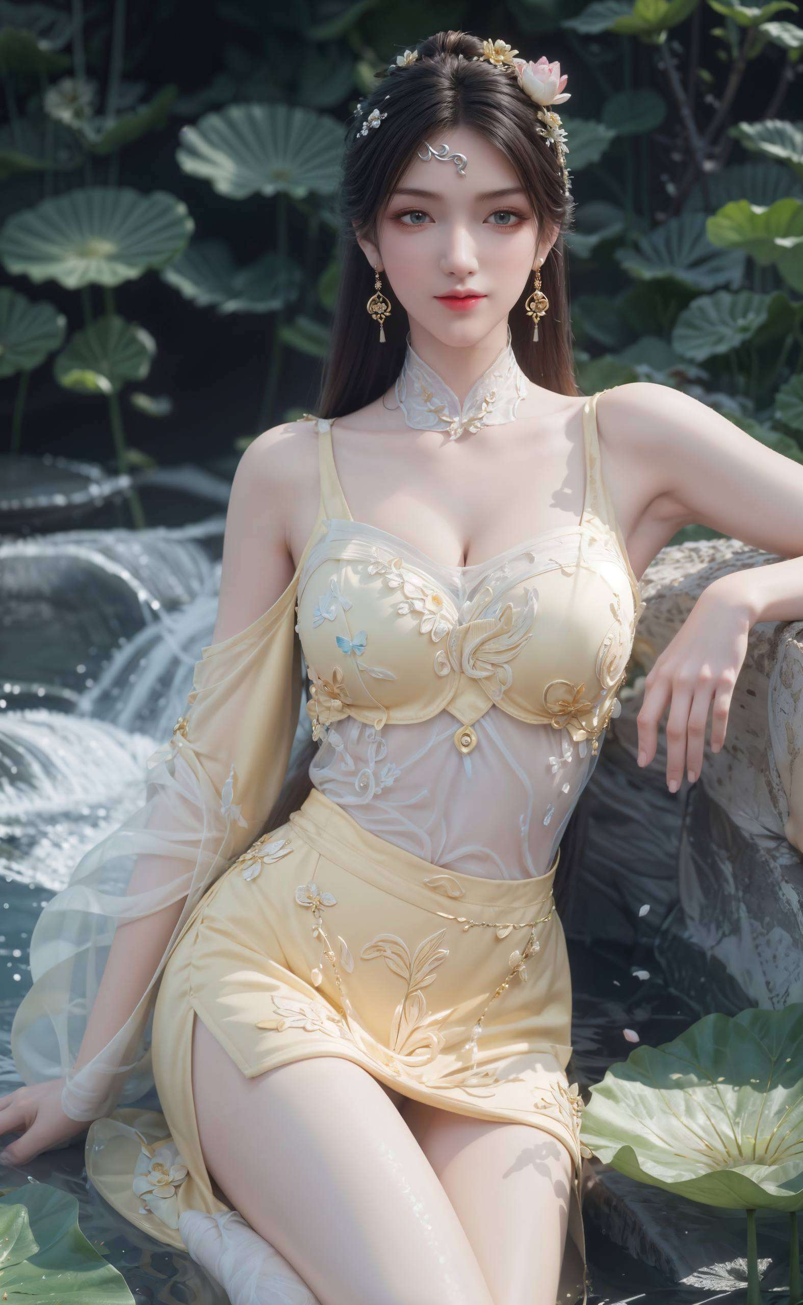 今天给大家带来一款超级Q萌的金瓶儿高清壁纸背景图哦！这位国漫女神不仅美得让人心动让你的电脑也变得萌萌哒！💖✨