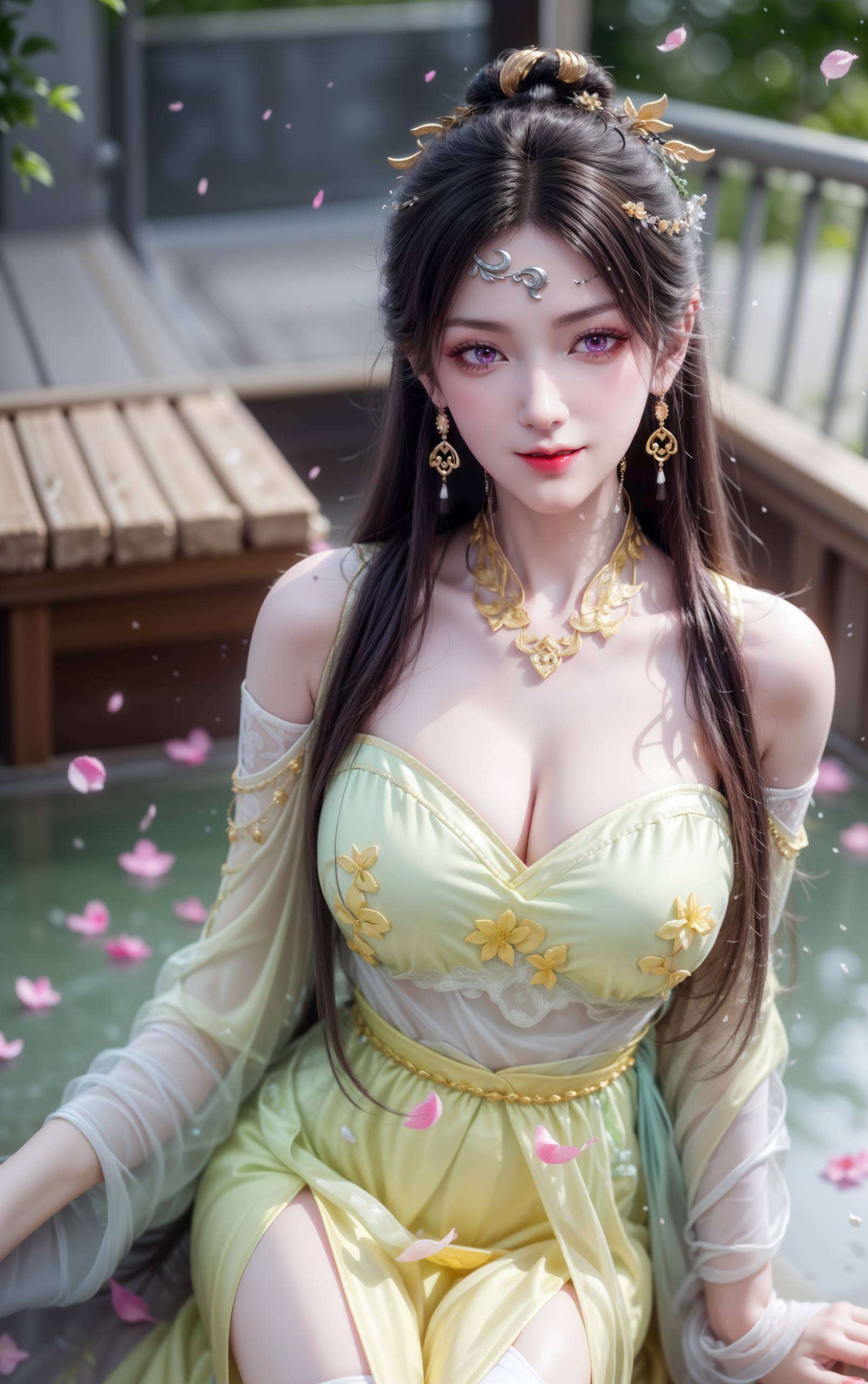 各位小可爱们！🌟今天要给大家介绍一款超级梦幻的壁纸啦！🌈国漫界的女神金瓶儿来啦！🎀想知道金瓶儿壁纸的入口在哪里吗？别急仿佛她是专门为你的电脑桌面量身定做的美丽风景
