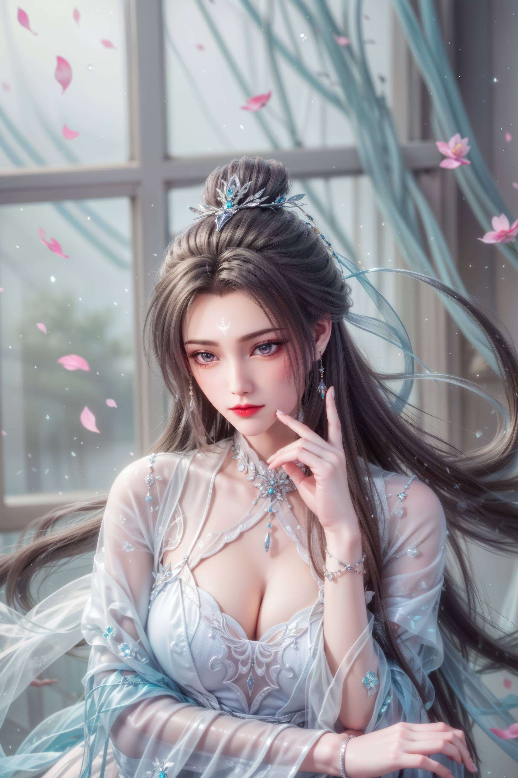 高清画质那清冷脱俗的身影