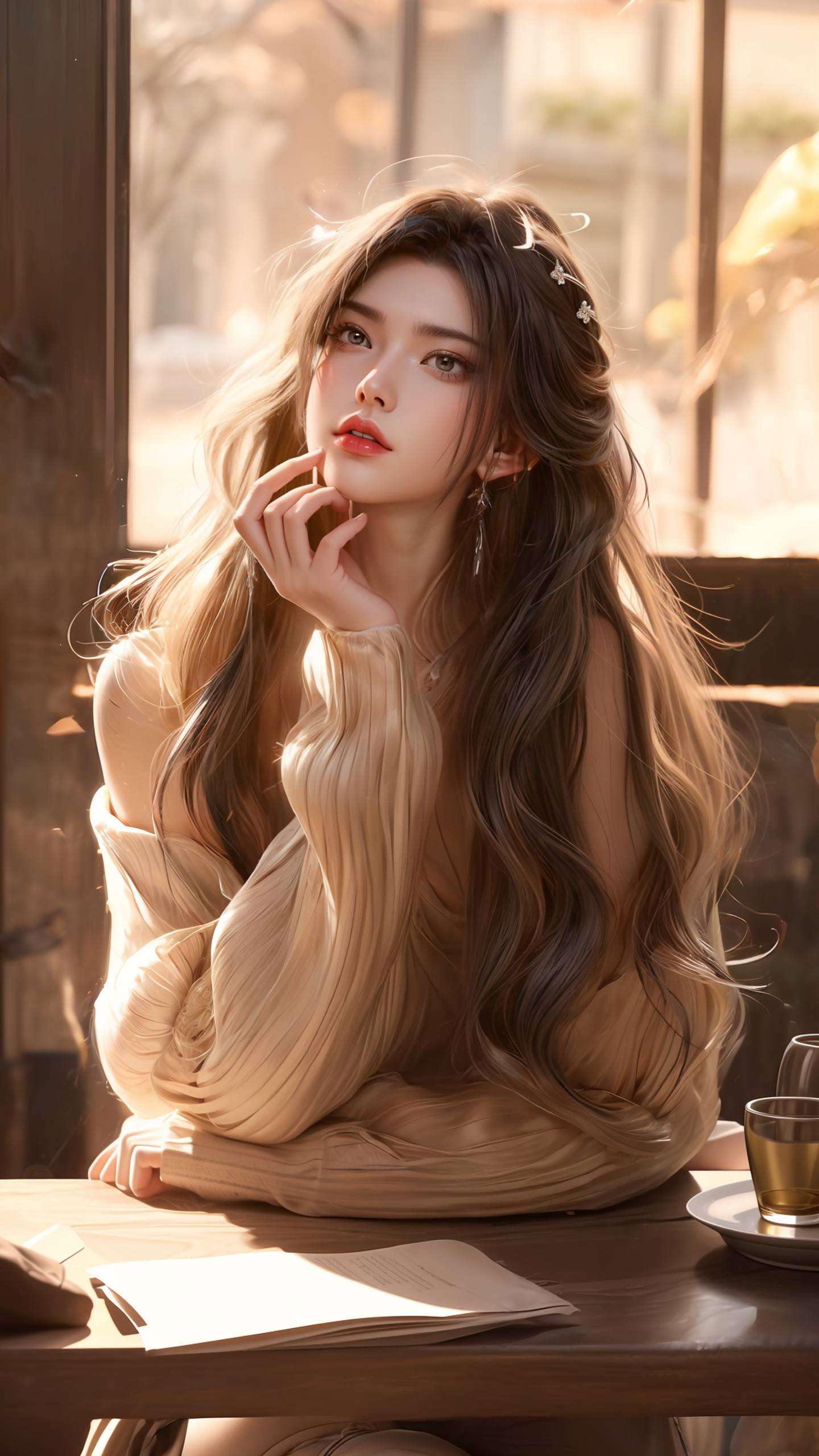 更是我们国漫界的骄傲哦~ 快来欣赏这位动漫美女的灵动风采让你的电脑屏幕瞬间变成玄幻世界的小天地！🌟✨🌈