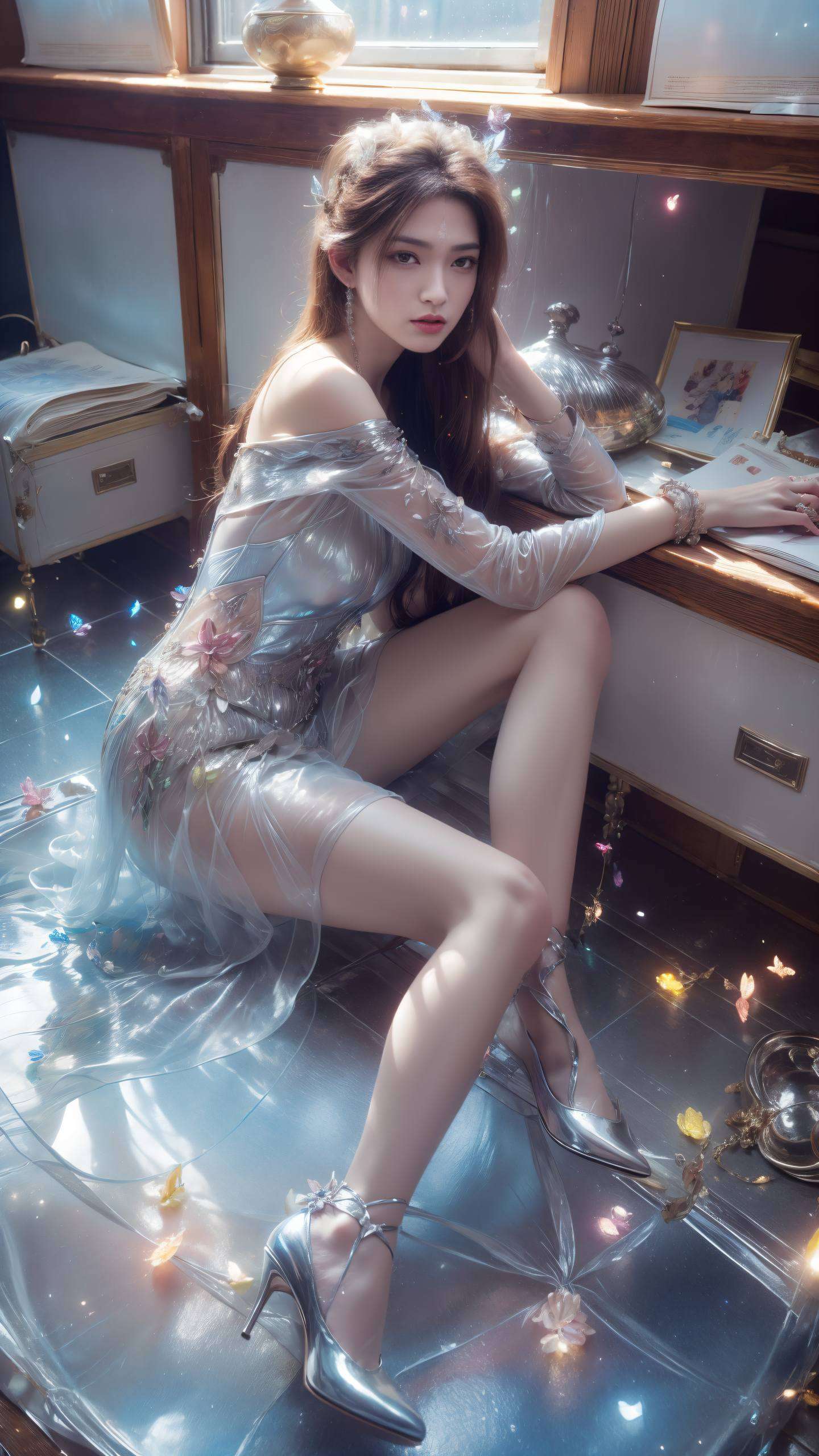 她们的身影如诗如画她们的美艳与神秘交织